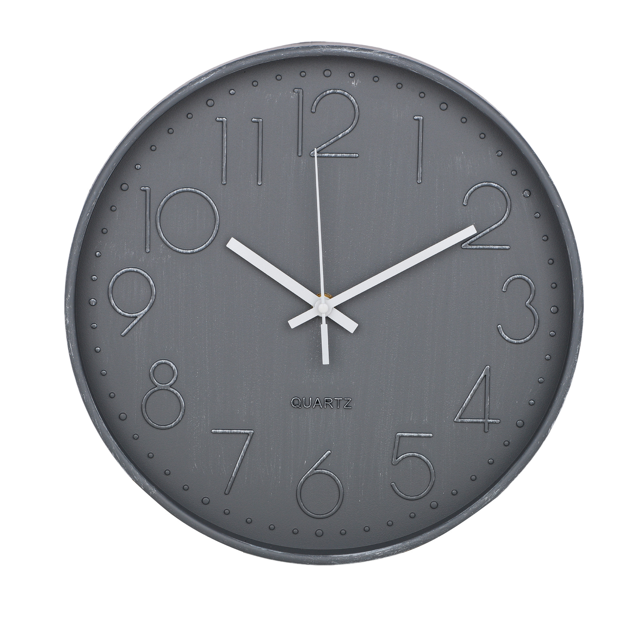 Kuber Industries Wall Clock | Fancy Watch Wall Clocks | Office Wall Clock | Clock for Living Room | Clock for Bedroom | Clock for Hall | Machinery-Quartz | 12 Inch | 2020E-Gray Arabian