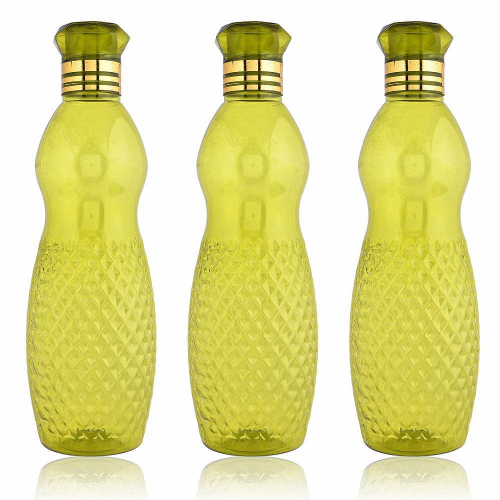 Kuber Industries Water Bottle | Plastic Water Bottle for Fridge | Water Bottle for Kitchen | Ideal for Restaurant | Water Bottle for Refrigerator | Dolphine Bottle | 1 LTR |Green