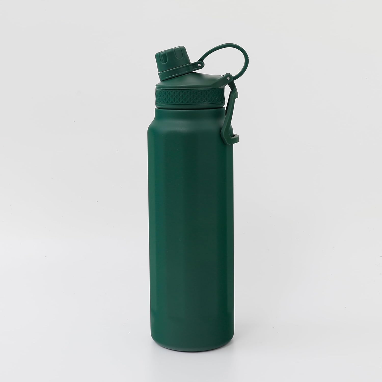 Kuber Industries Water Bottle | Vacuum Insulated Travel Bottle | Hot & Cold Water Bottle | Sipper Bottle for Kids | Thermos Flask for Gym Bottle | MYZ-230801B | 950 ML | Dark Green