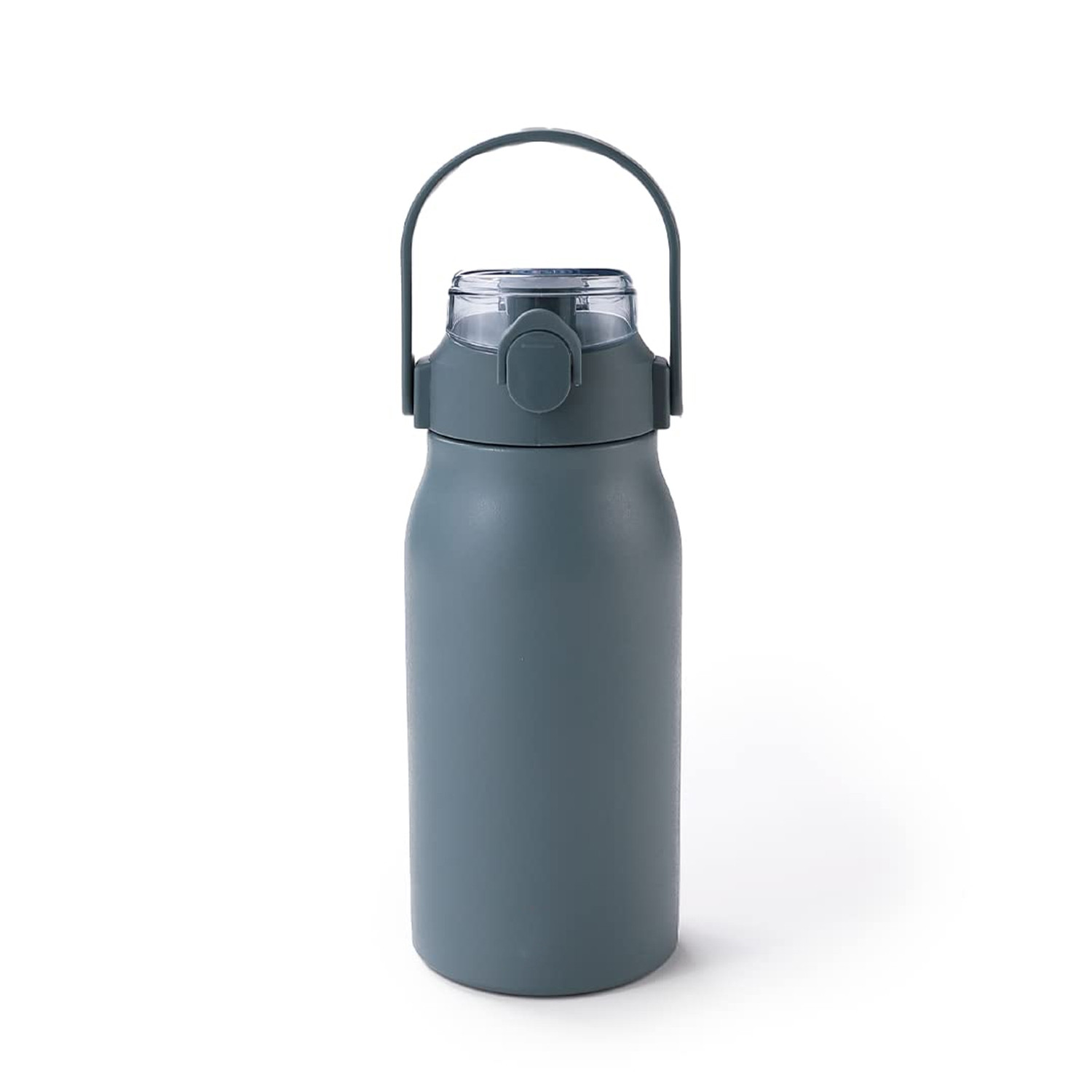 Kuber Industries Water Bottle | Vacuum Insulated Travel Bottle | Hot & Cold Water Bottle | Sipper Lid & Handle Water Bottle | 1000 ML | HH-22111B | Blue
