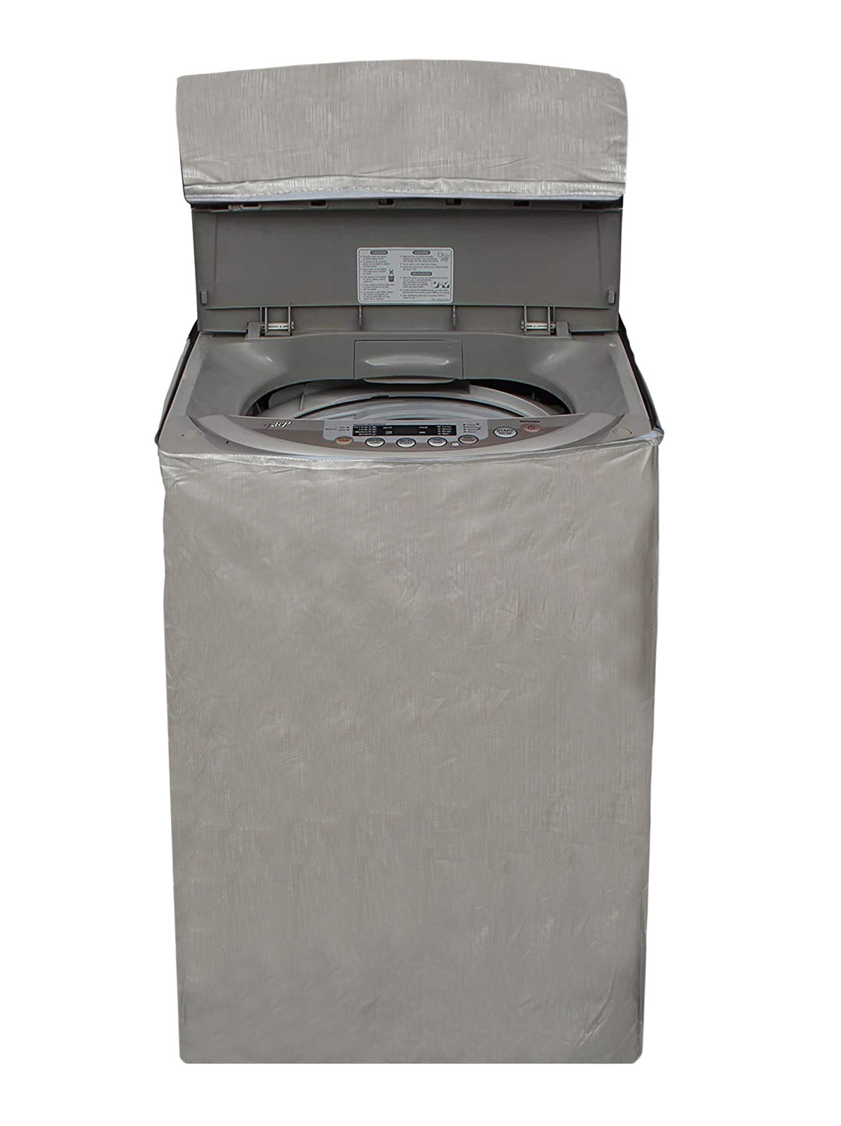 Kuber Industries Water Proof Dust Proof PVC Top Load Washing Machine Cover (Grey)-HS43KUBMART26745