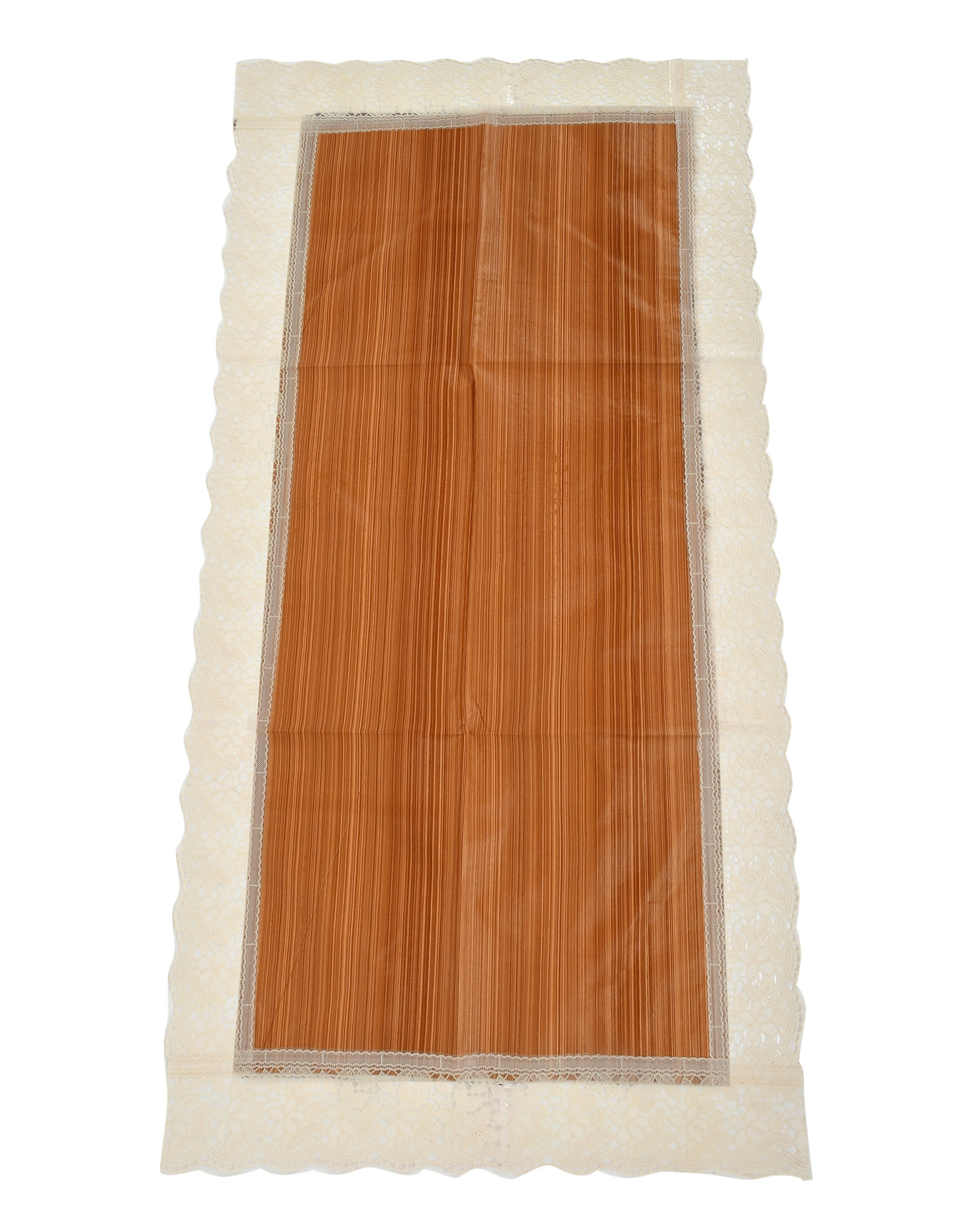 Kuber Industries Wooden Design PVC Table Runner For Farmhouse Dinner, Holiday Parties, Wedding, Events, Décor, 18