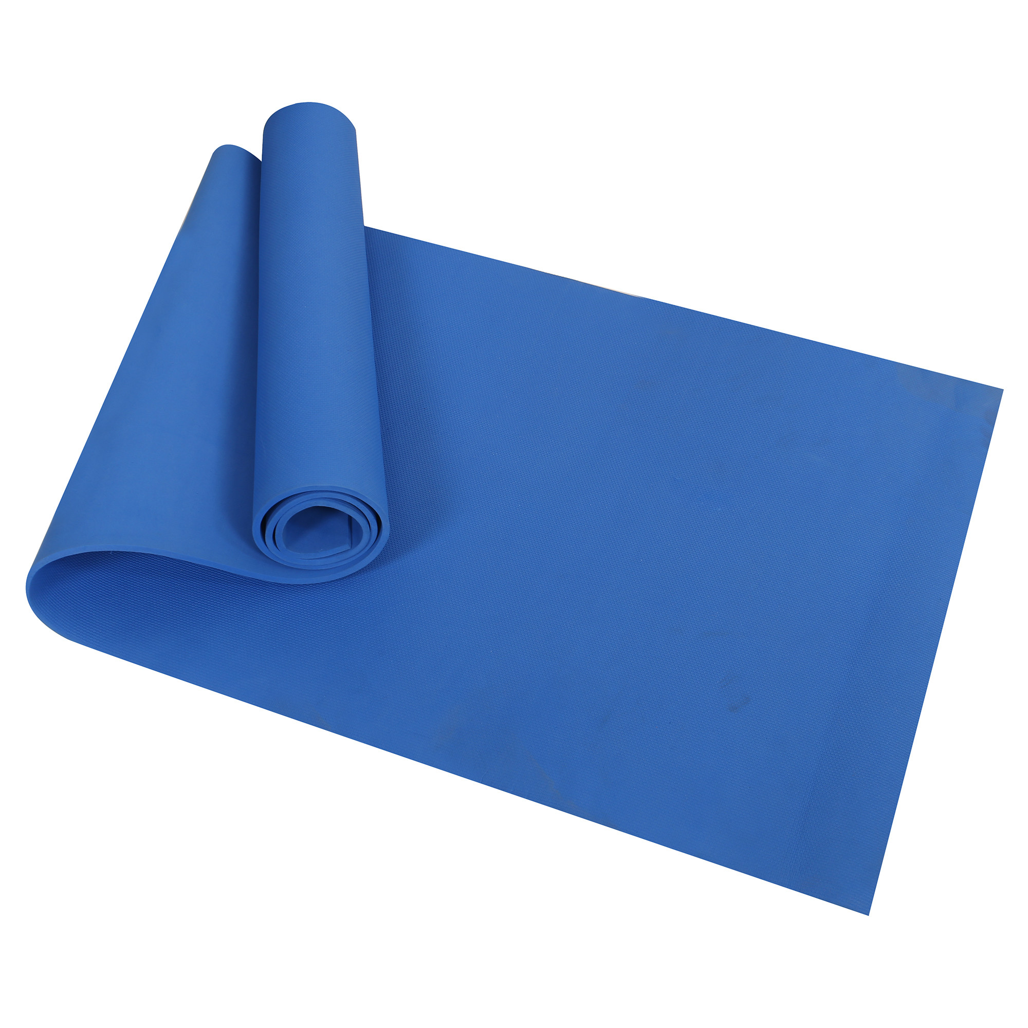 Kuber Industries Yoga Mat | Eva Foam Workout Mat | Anti-Skid Floor Exercise Mat | Carpet Mat for Gym-Fitness | Yoga Mat for Women | Yoga Mat for Men | 6 MM | Blue