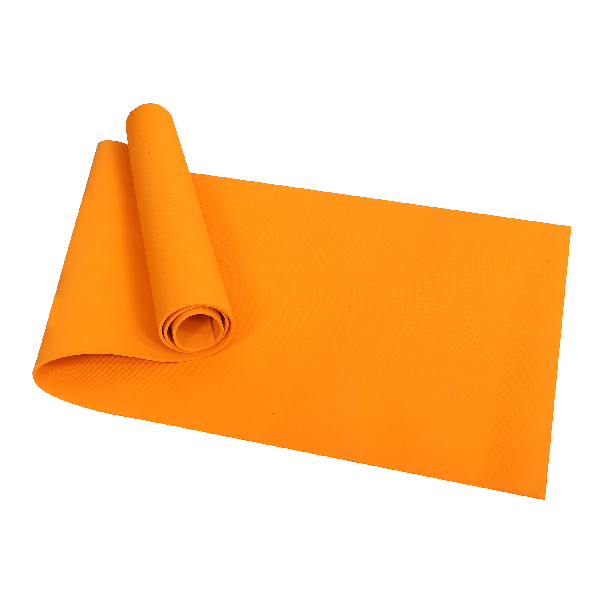 Kuber Industries Yoga Mat | Eva Foam Workout Mat | Anti-Skid Floor Exercise Mat | Carpet Mat for Gym-Fitness | Yoga Mat for Women | Yoga Mat for Men | 6 MM | Orange