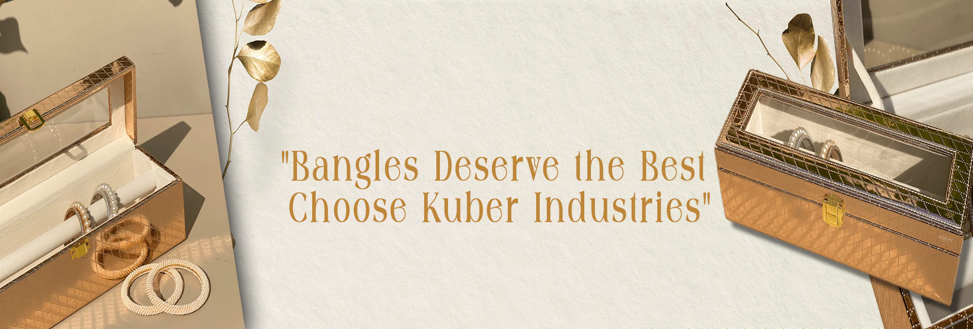 Fashionable Fabric Bangle Box