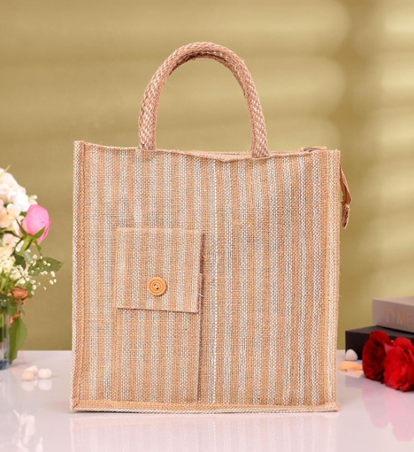 Jute Lunch &amp; Bottle Bags