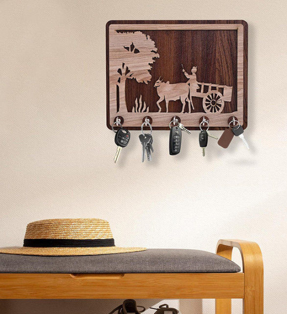 Wooden Wall Key Holder