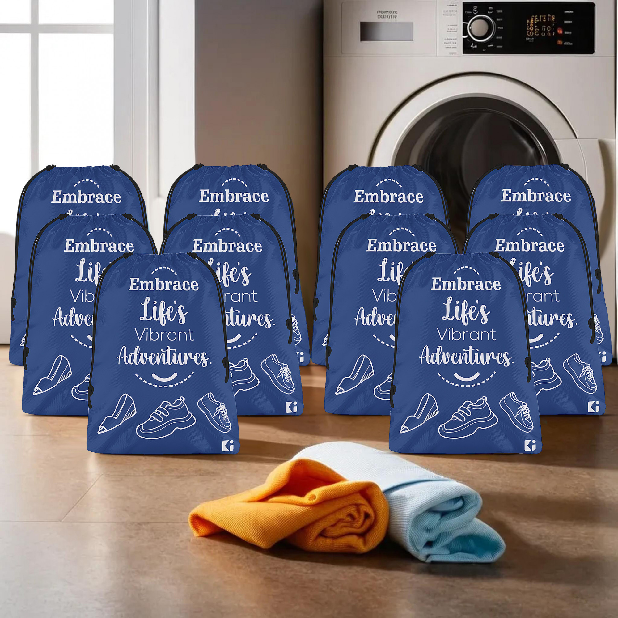 Kuber Industries Pack of 6 Travel Packing Bags  Travel Pouches  Parachute Travel Organizer  Organizer Bags for Travel-Hiking-Adventure  Waterproof Laundry Bag  Small  Royal Blue