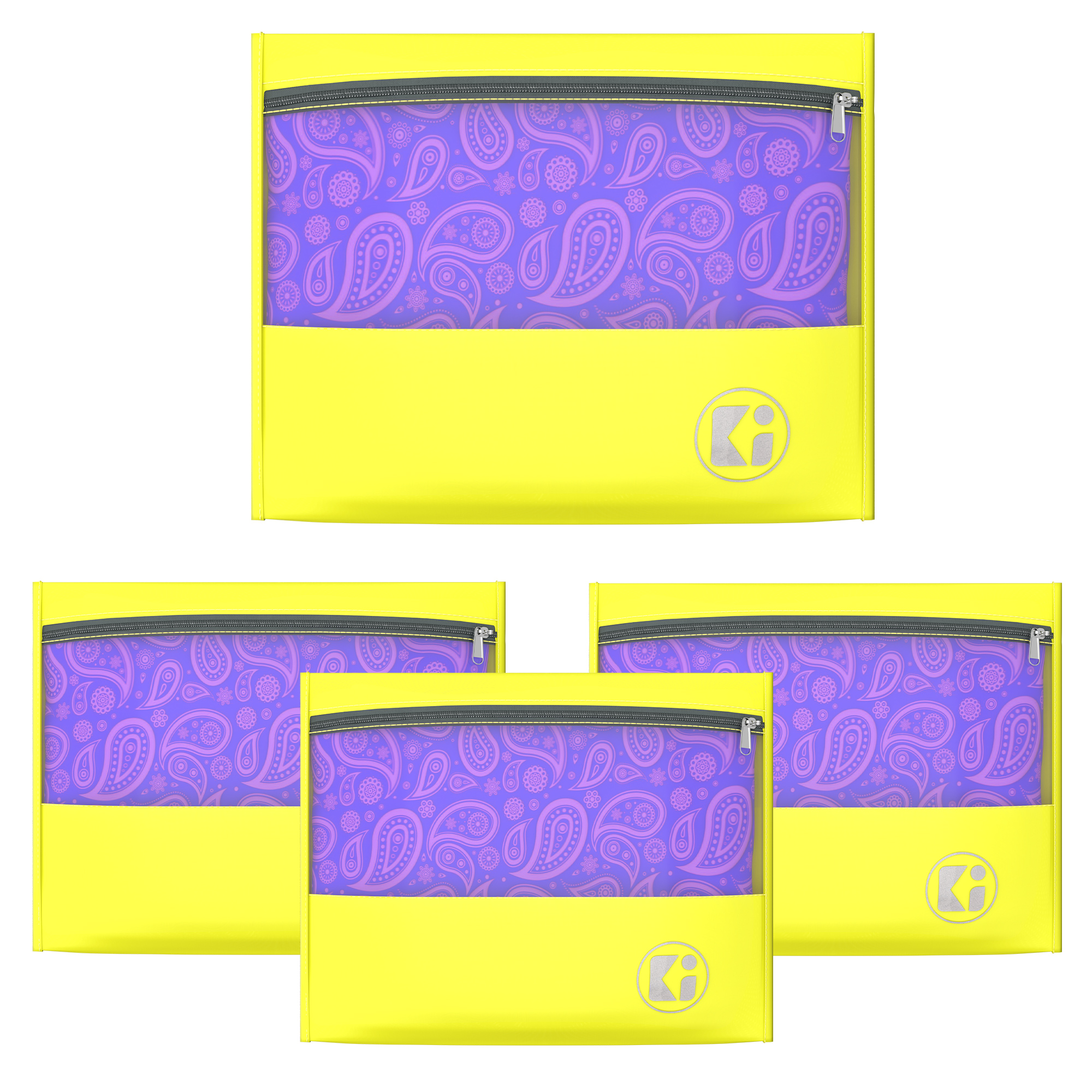Kuber Industries Pack of 3 Waterproof Clothes Organizer  Saree  Dress Organizer For Wardrobe  Parachute Travel Storage Bag  Yellow
