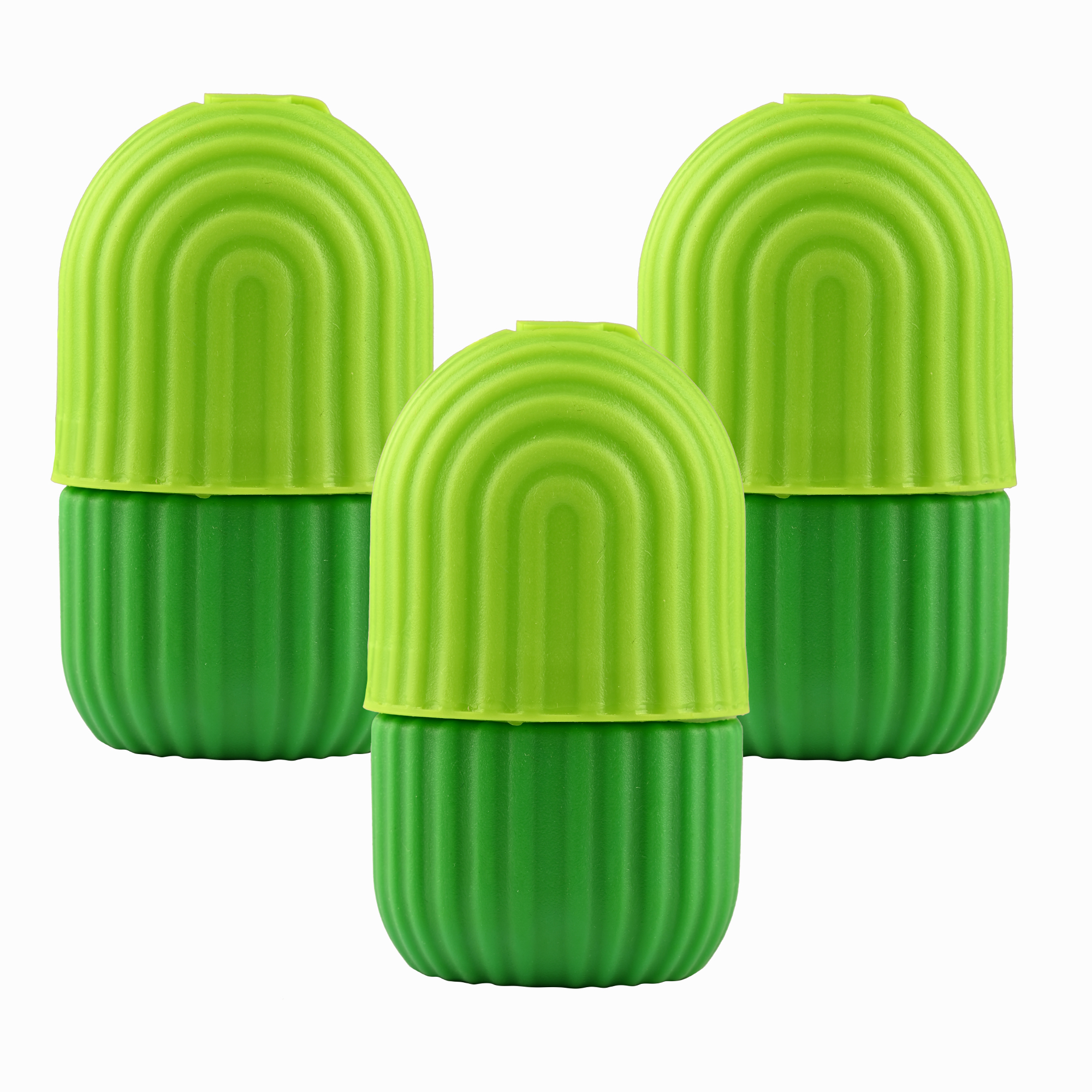 Kuber Industries Pack of 2 Face Ice Roller For Women  Men  Reusable  Long Lasting Face Icing Massager for Glowing Skin and Puffy Eyes  Green