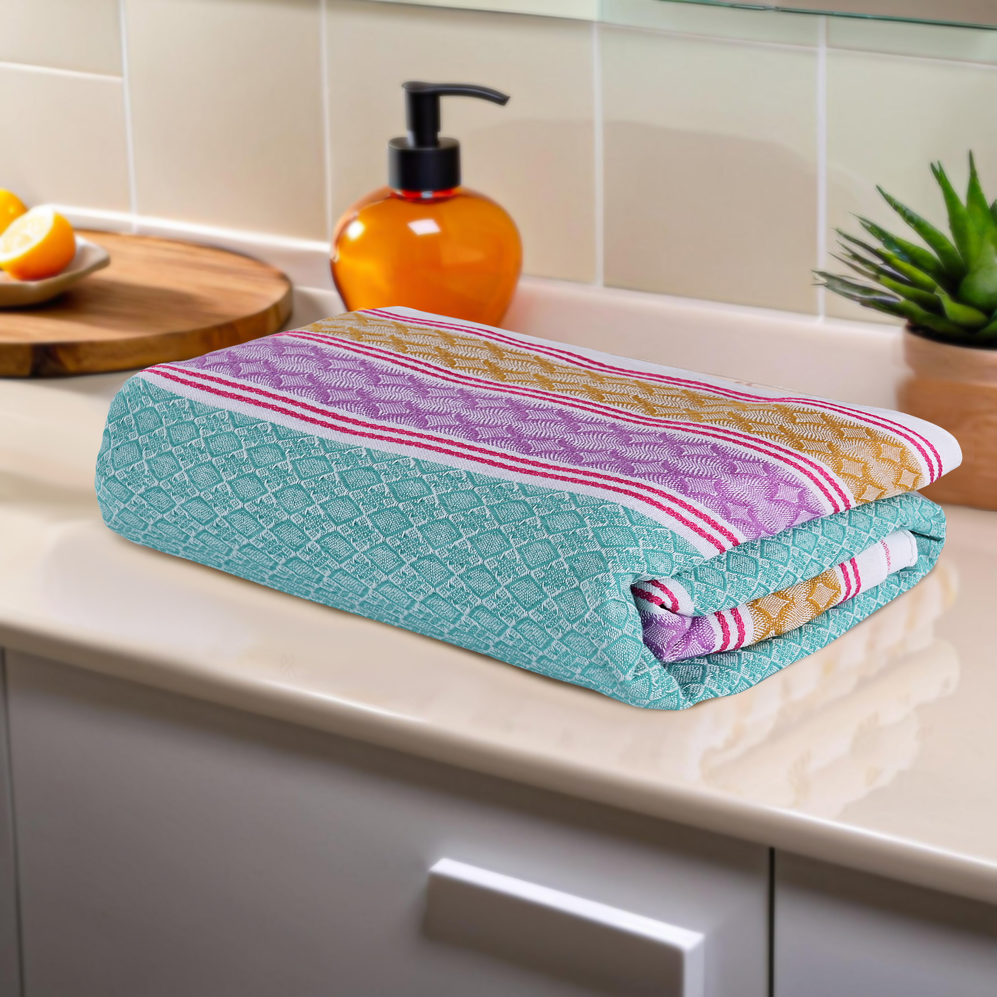 Kuber Industries Cotton Bath Towel for Women  Unisex Swimming  Bathing Towel  30x60 Inch  Travel Cotton Towel  Gamcha  Assorted