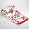Dohar Double Bed Cotton AC Blanket for Summer | Lightweight Comforter Winter Rajai Red Bird Print Dohar - White &amp; Red
