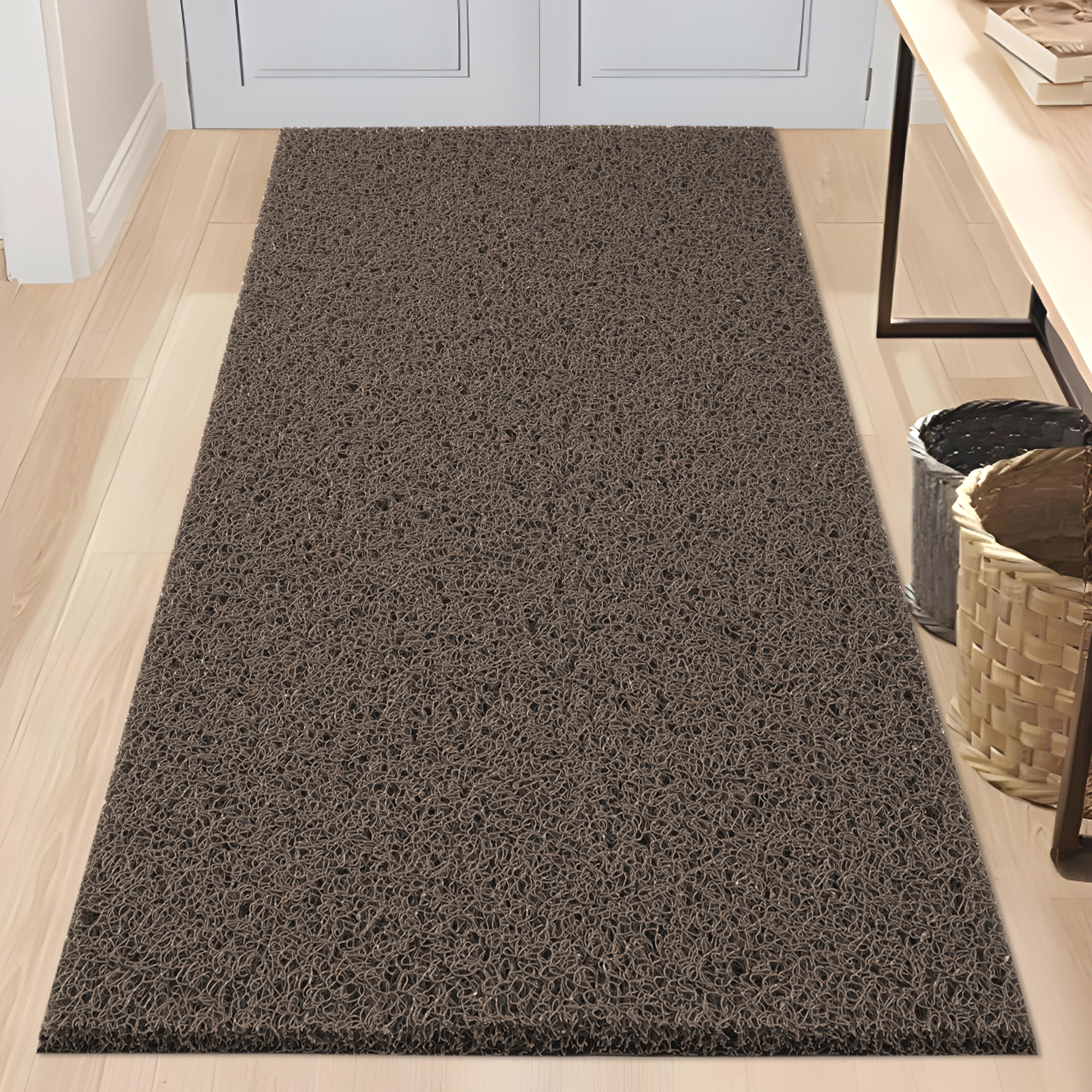 Kuber Industries 16x24 Inch Rubber PVC Water Absorbing Front Floor Mat  Door Mats for Home Entrance Large  Door MatsRugs for Office Bedroom  Kitchen  Anti Slip PaydanFoot Mat  Brown