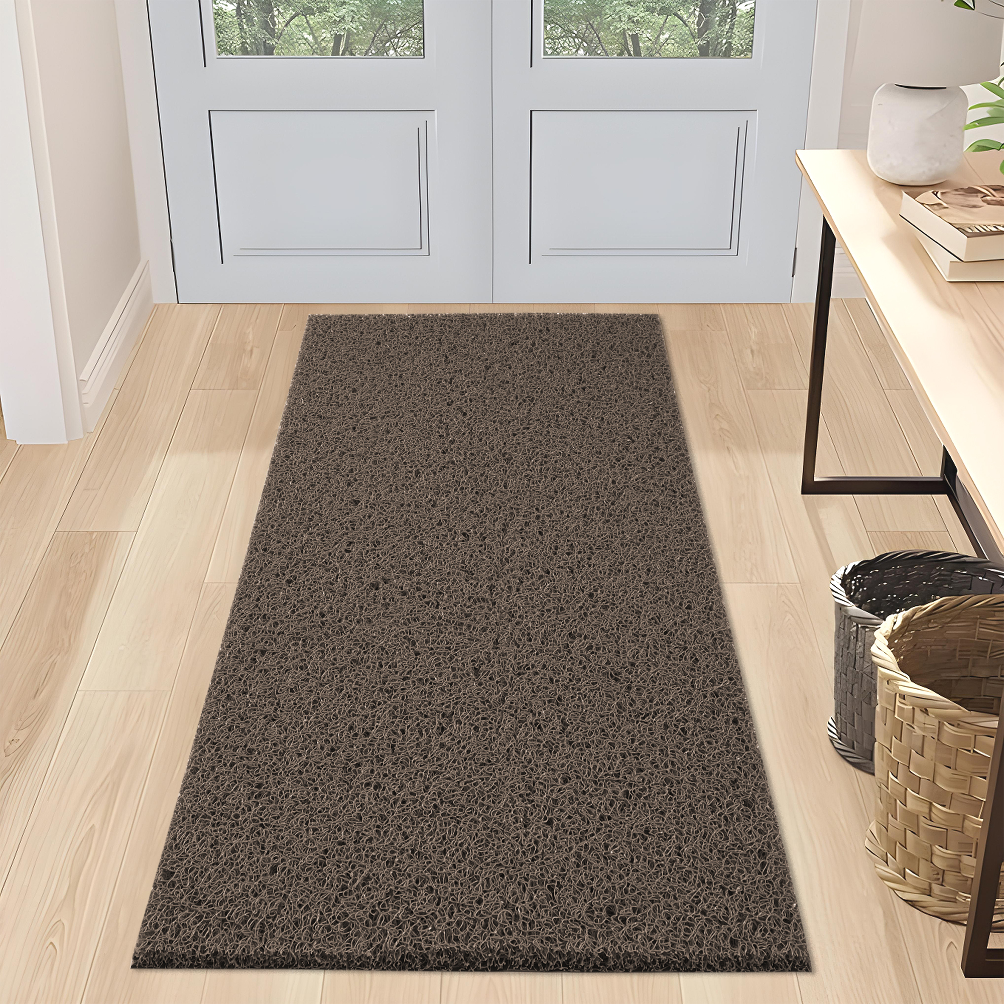 Kuber Industries 16x24 Inch Rubber PVC Water Absorbing Front Floor Mat  Door Mats for Home Entrance Large  Door MatsRugs for Office Bedroom  Kitchen  Anti Slip PaydanFoot Mat  Brown