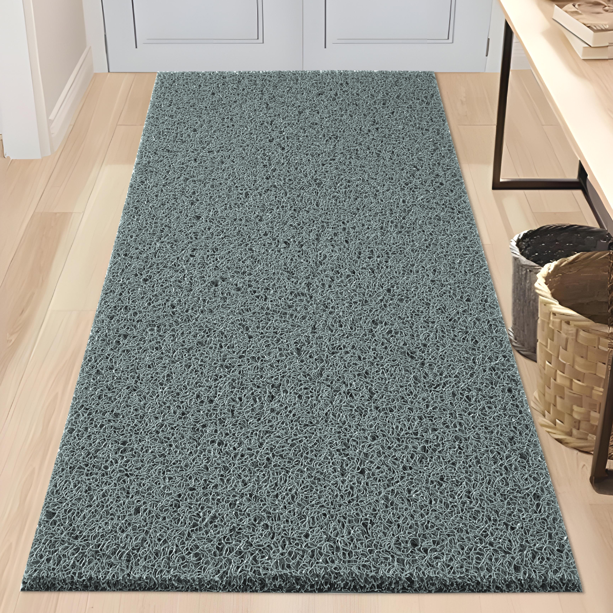 Kuber Industries 16x24 Inch Rubber PVC Water Absorbing Front Floor Mat  Door Mats for Home Entrance Large  Door MatsRugs for Office Bedroom  Kitchen  Anti Slip PaydanFoot Mat  Grey