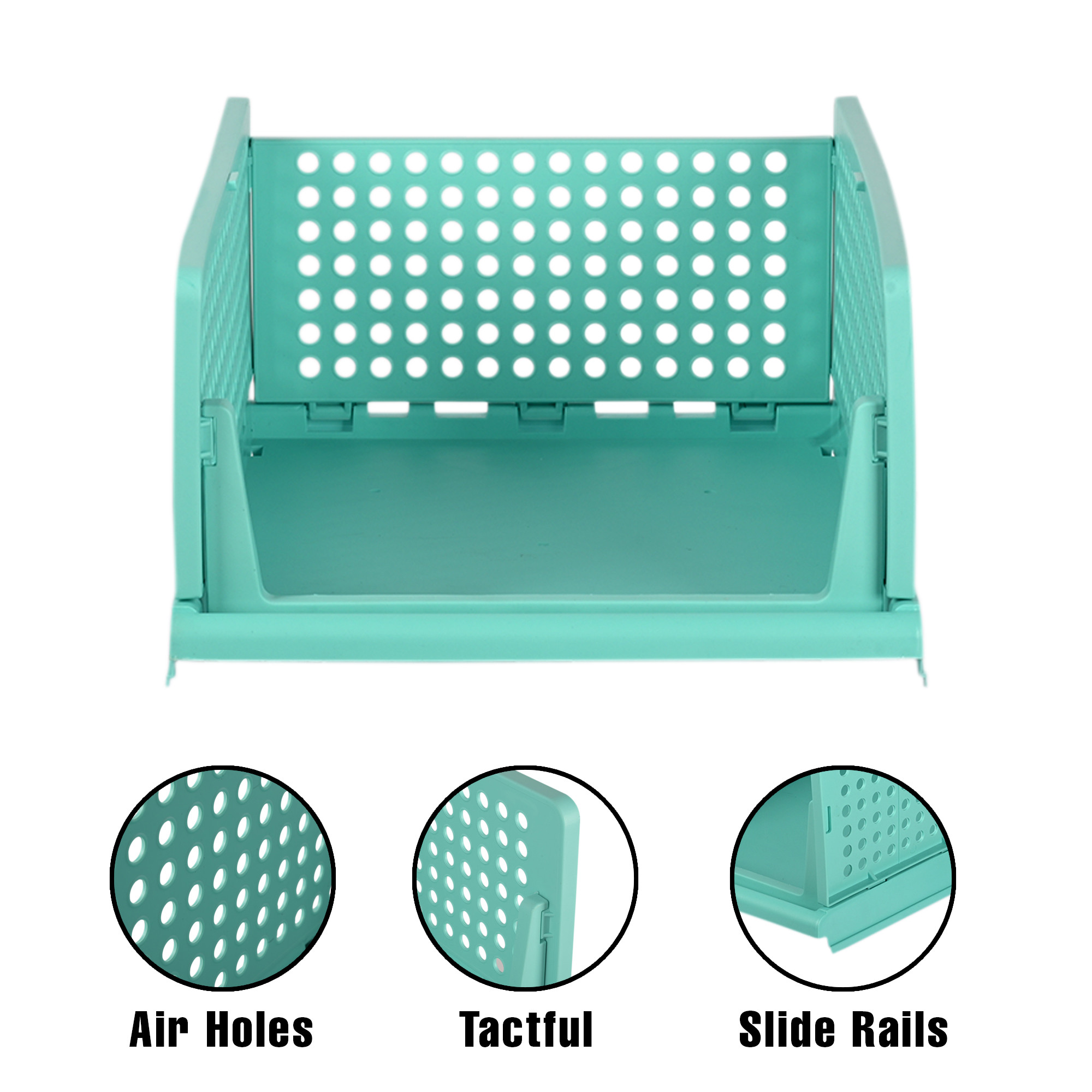 2 Piece Set Storage Organizer  Wardrobe Organizer For Clothes  Cloth Organizer  Foldable Shirt Stacker Box  Cloth Box for Almirah  Closet Storage Basket  Large  Pista Green