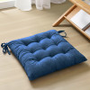 24 Inch Square Velvet Cozy Floor Cushion Pad with Straps | Tatami Tufted Cushion | Comfortable Sitting Large Pillows Seating for Adults | Navy Blue