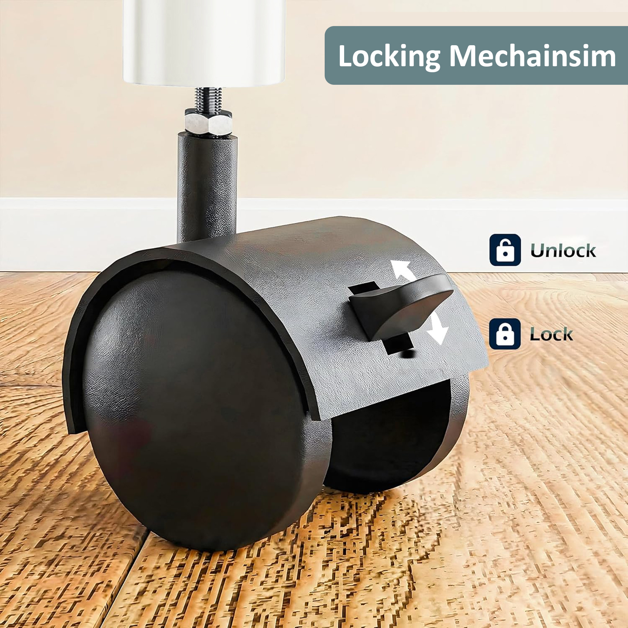 3 Tier Metal Kitchen Storage Rack with Wheels  Sqaure Multipurpose Metallic Fruits Vegetable Organizer Trolly for Home  Ivory