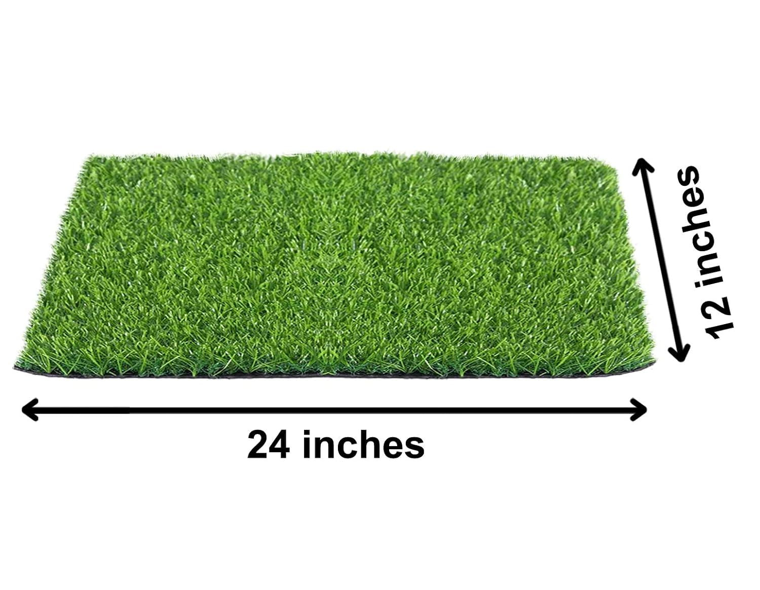 35 MM Artificial Grass for Balcony Or Doormat Soft and Durable Plastic Turf Carpet Mat Artificial Grass1 X 2 Feet Set Of 2Green-KUBMART11790