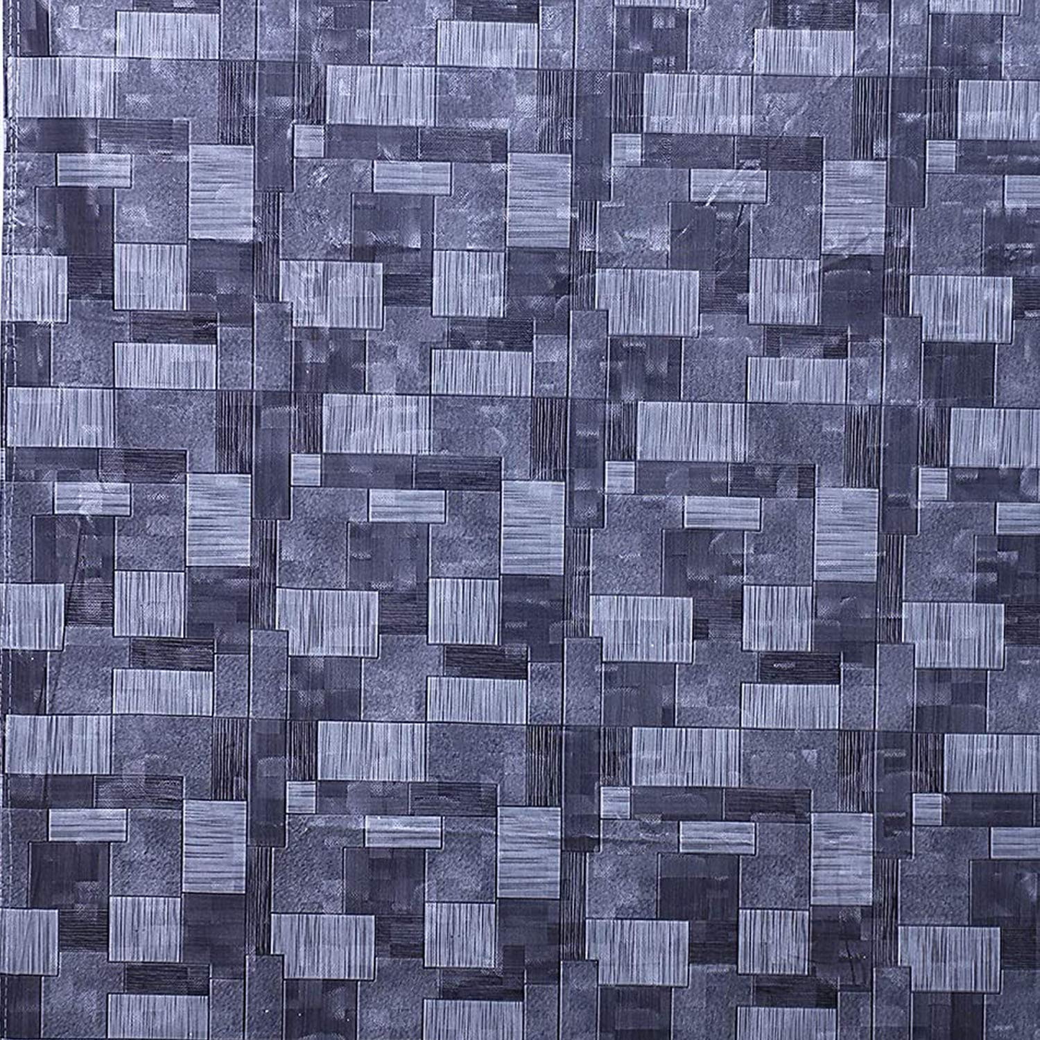 3D Checkered Design PVC Microwave Oven Full Closure Cover for 30 Litre Grey