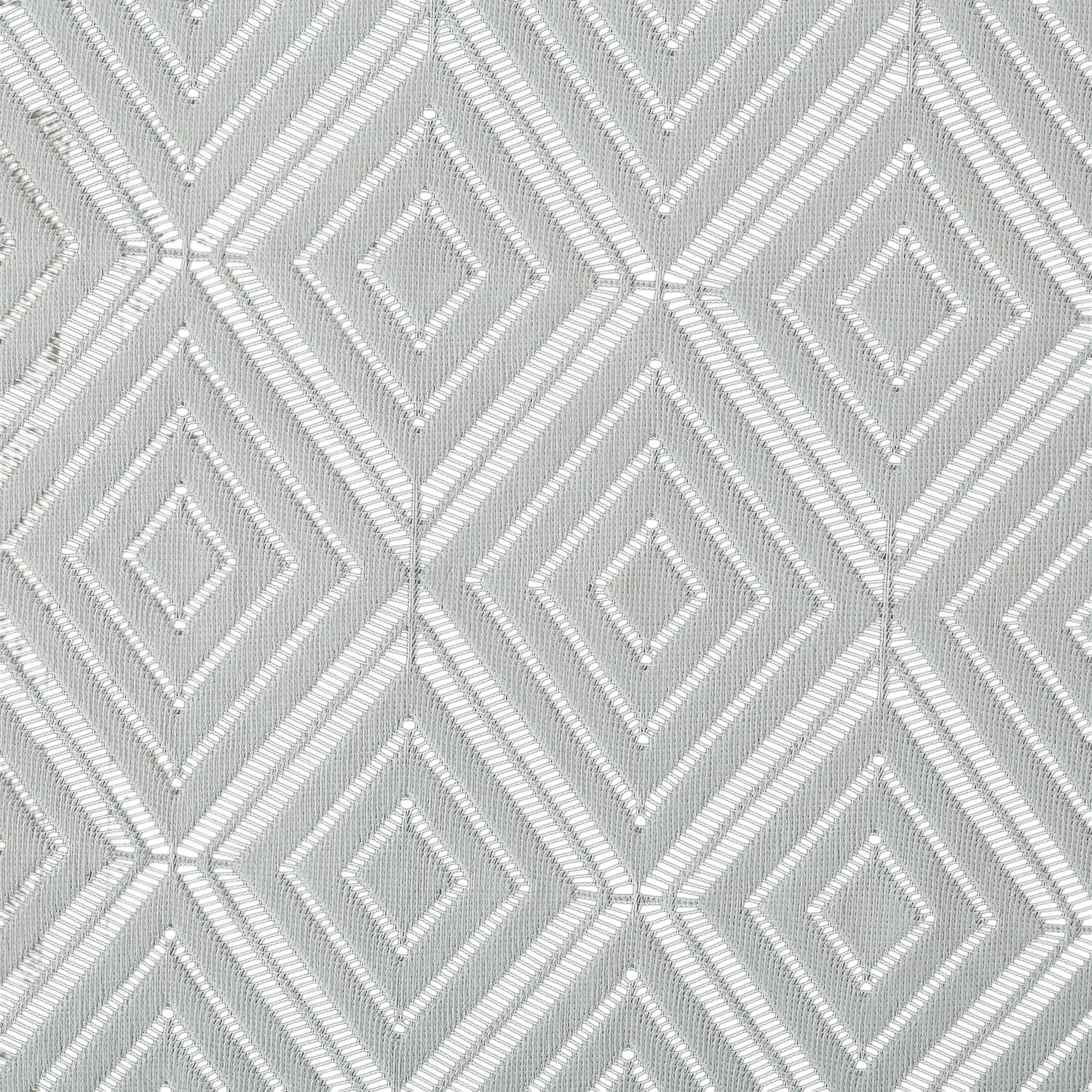 Argyle Printed Cotton 4 Seater Center Table Cover40x60 White-44KM025