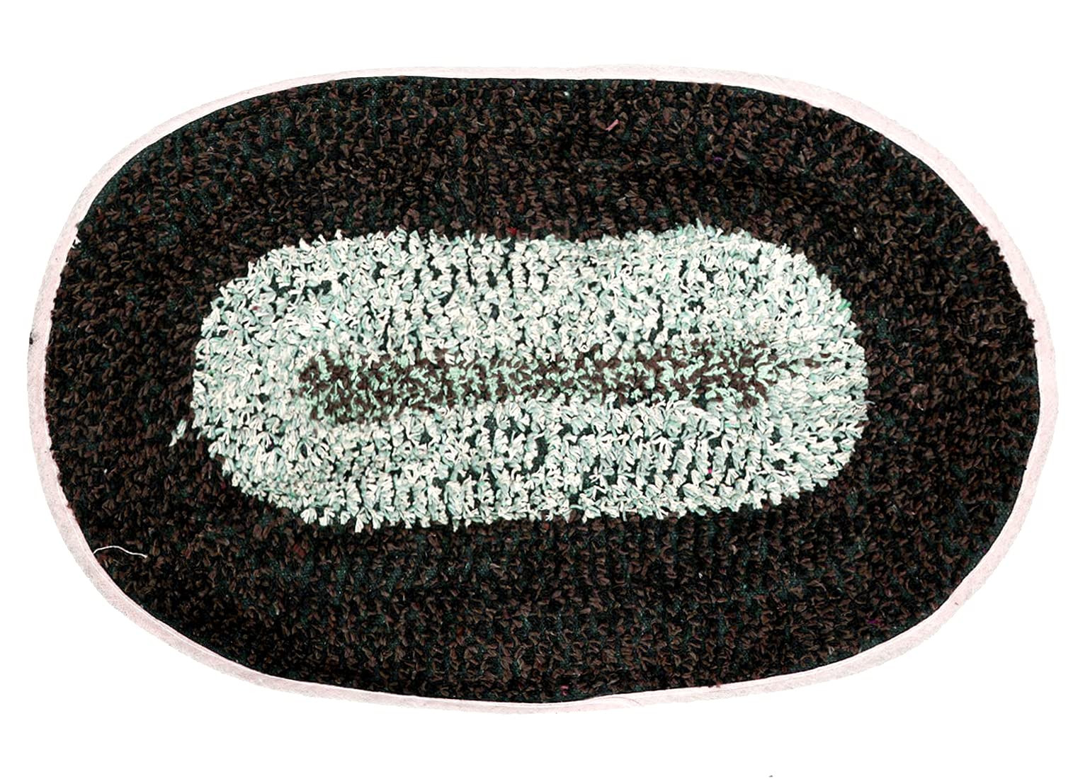 Cotton Indoor Doormat Dirts Trapper Mat Bath Door Mat Machine Washable For PorchKitchenBathroomLaundry Room- Pack of 3 Brown