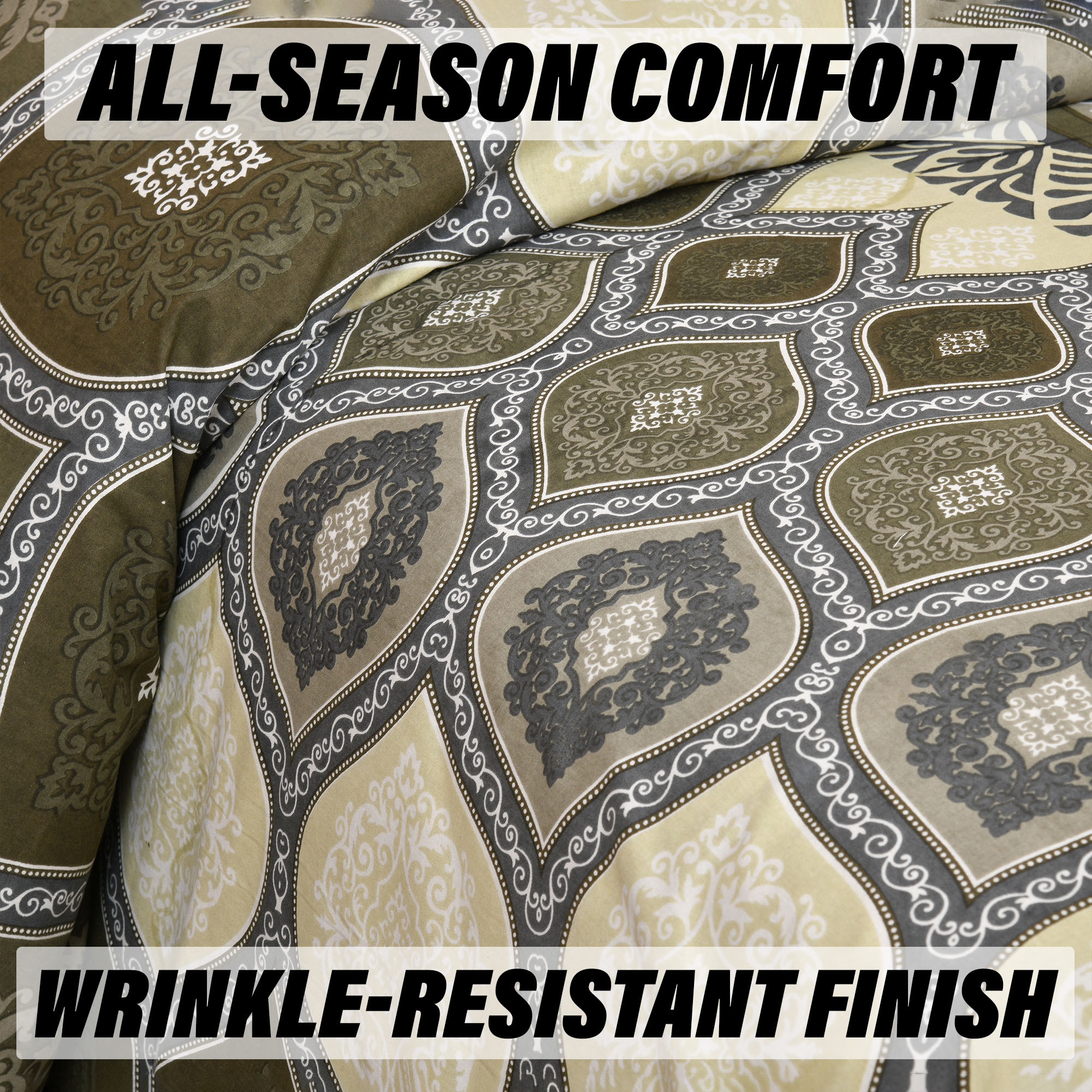 Double Bedsheet with 2 Pillow Covers  160 TC Premium Cotton Bedsheet for Double Bed  Bedsheet for Living Room-Home  Hotels  Kaleen Leaf Flower  100x108 Inch  Green