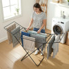 Extra Strong 5.8 Kg foldable Metal Clothes Drying Stand for Indoor &amp; Outdoor | Laundry Rack, Clothes Dryer Stand for Adult &amp; Kid Cloth | Black