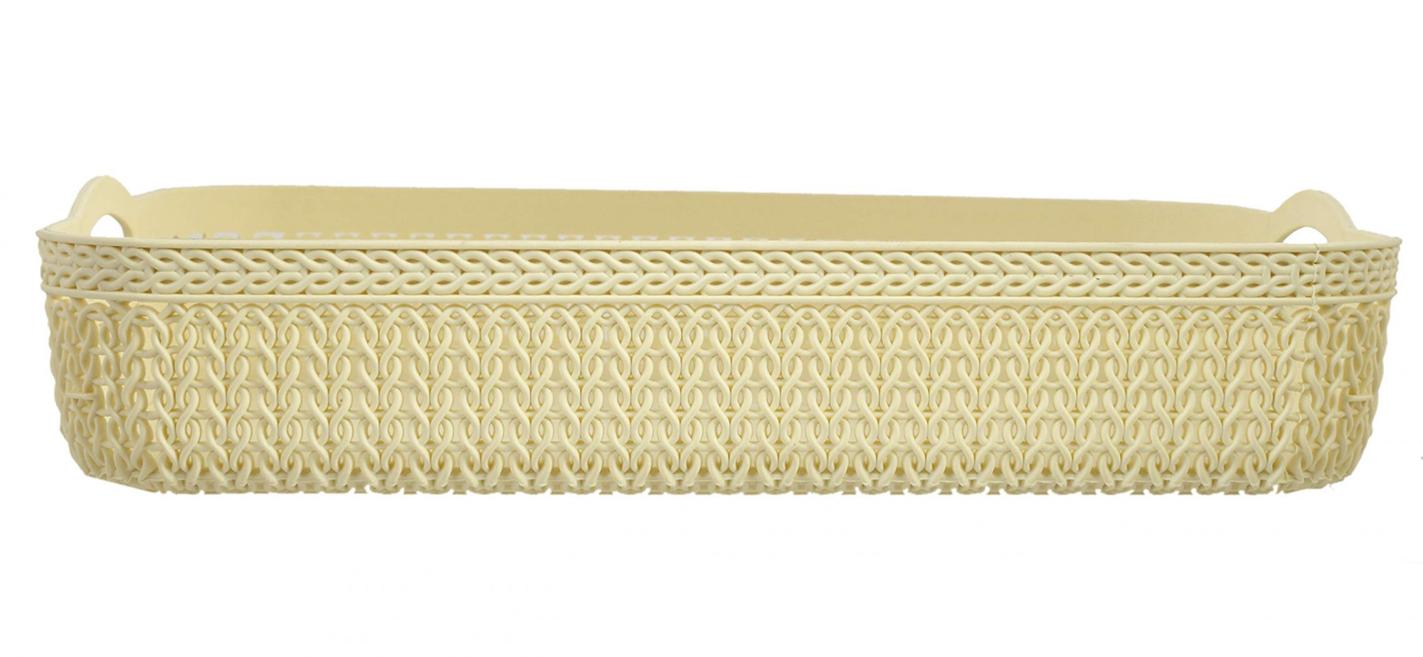 Q-4 Unbreakable 3 Pieces Plastic Multipurpose Large Size Net Storage Basket For Office KitchenBathroom With HandleMulti