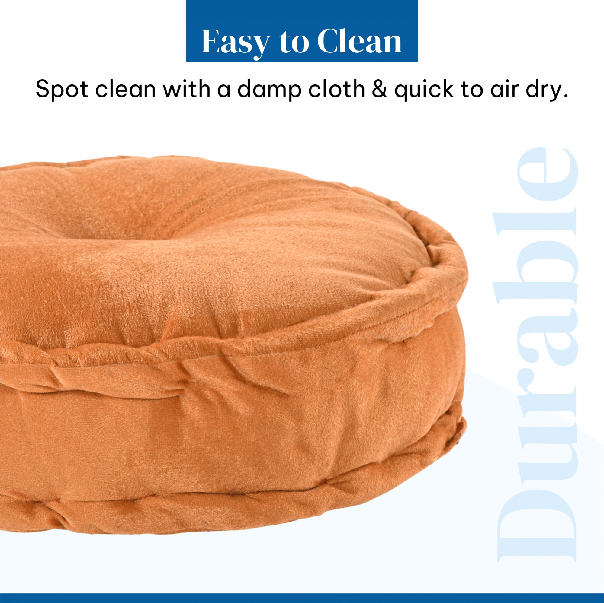 Inch Heavy Velvet Chair Pad for Dining Office  Home  Soft Cushion with Center Tuft  Support for Long Sitting  Golden