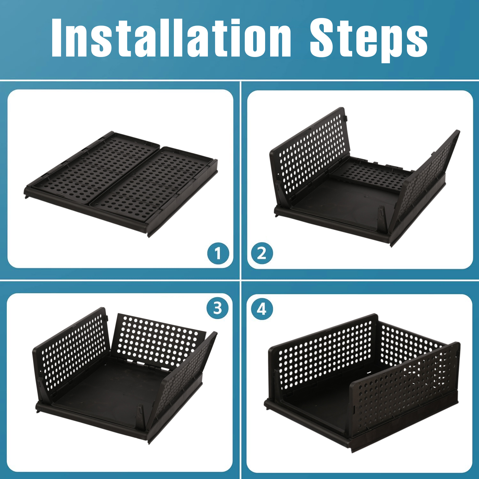 Kuber Industries    Office Desk Organizers  Plastic Makeup Cosmetic Storage Box  Drawers for Dressing Table  Organizers for Bathroom Countertop  Holder for Brushes Lotions  Black