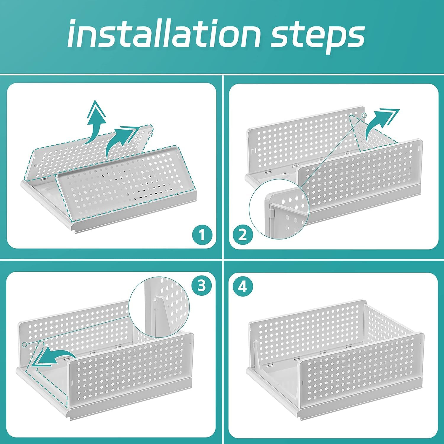 Kuber Industries    Office Desk Organizers  Plastic Makeup Cosmetic Storage Box  Drawers for Dressing Table  Organizers for Bathroom Countertop  Holder for Brushes Lotions  White