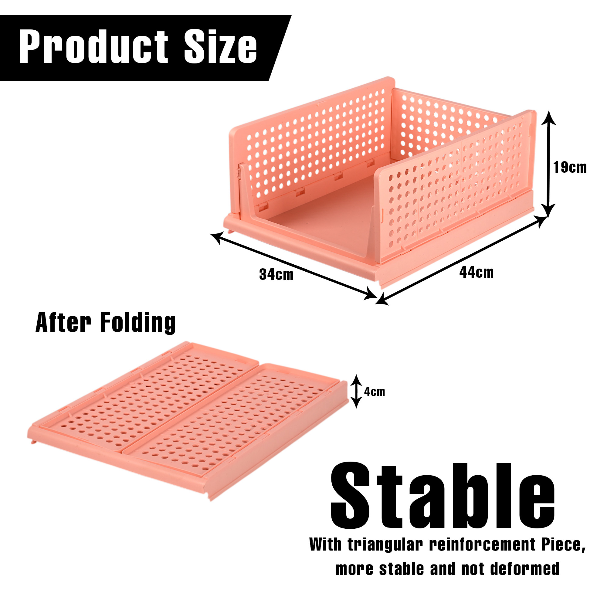 Kuber Industries  3-Tier  Office Desk Organizers  Plastic Makeup Cosmetic Storage Box  Drawers for Dressing Table  Organizers for Bathroom Countertop  Holder for Brushes Lotions  Coral Pink