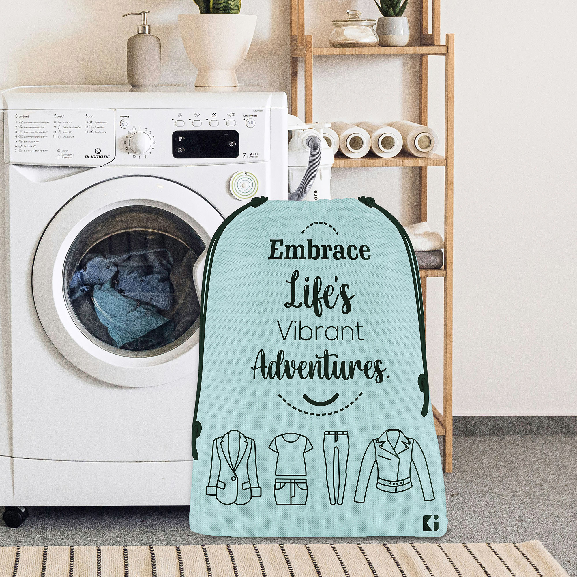 Kuber Industries  Cloth Storage Bag  Non-Woven Storage Organizer  Garments Cover for Laundry  Travel Storage Organizer for Clothing  Travel Cloth Carrying Bag    Grey