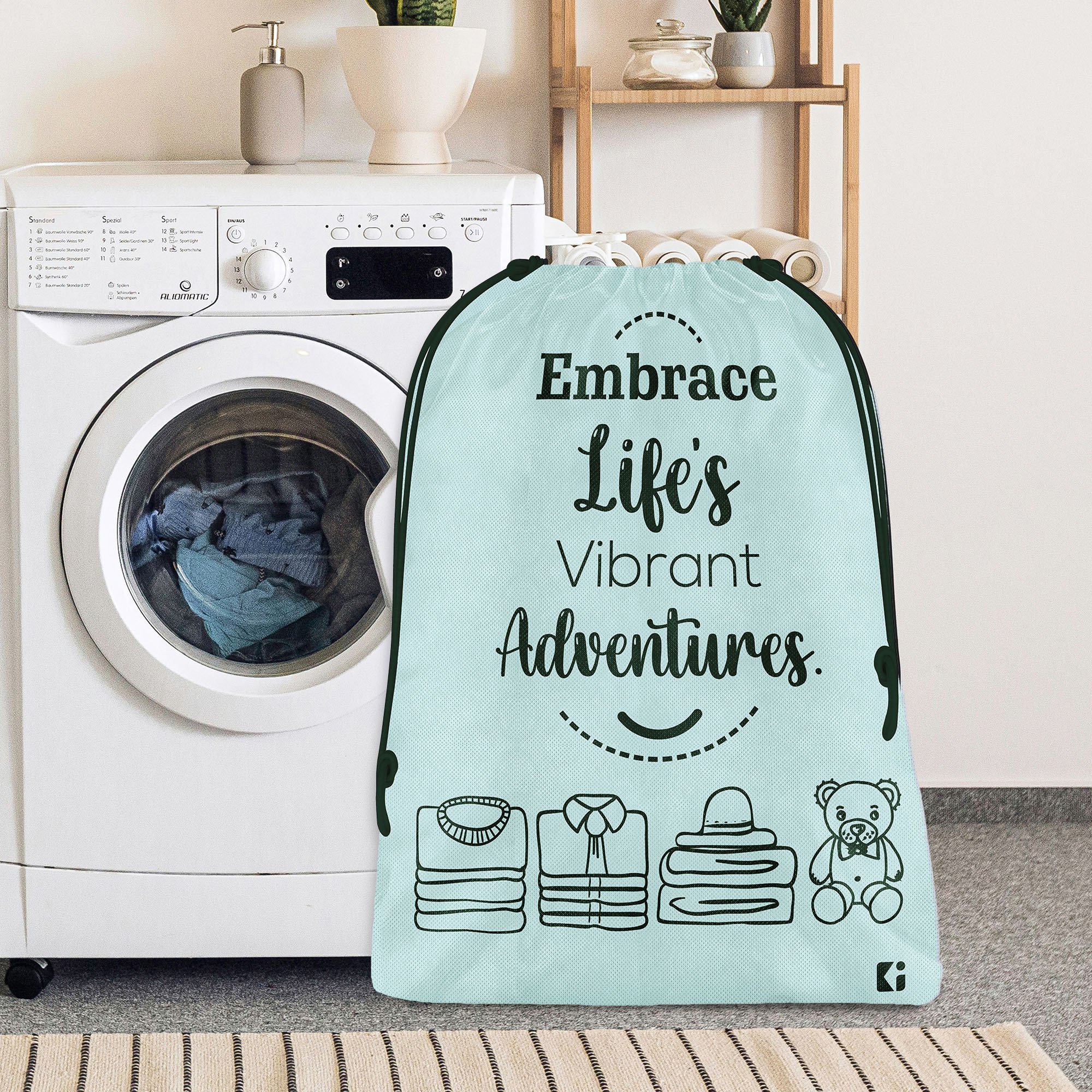 Kuber Industries  Cloth Storage Bag  Non-Woven Storage Organizer  Travel Pouches  Cloth Carrying Bag  Garments Cover for Laundry  Storage Organizer Bag for Clothing    Grey