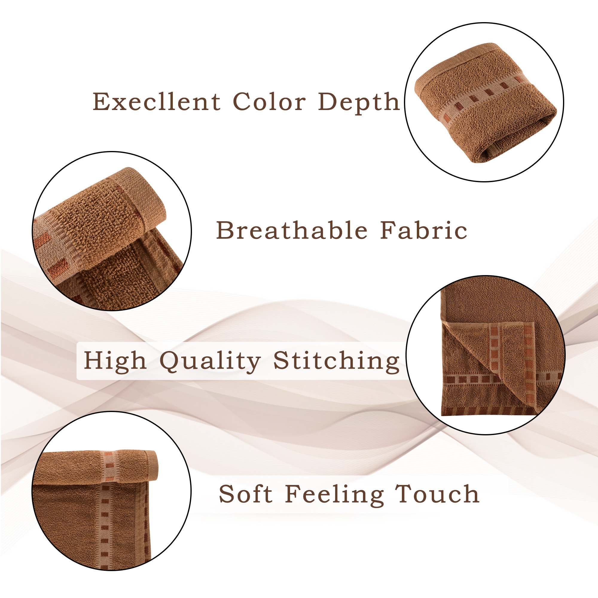 Kuber Industries  Cotton HandFace Towels For Men  Women  Easily Washable  Workout Gym Napkins For Men  Pocket Towel - Golden