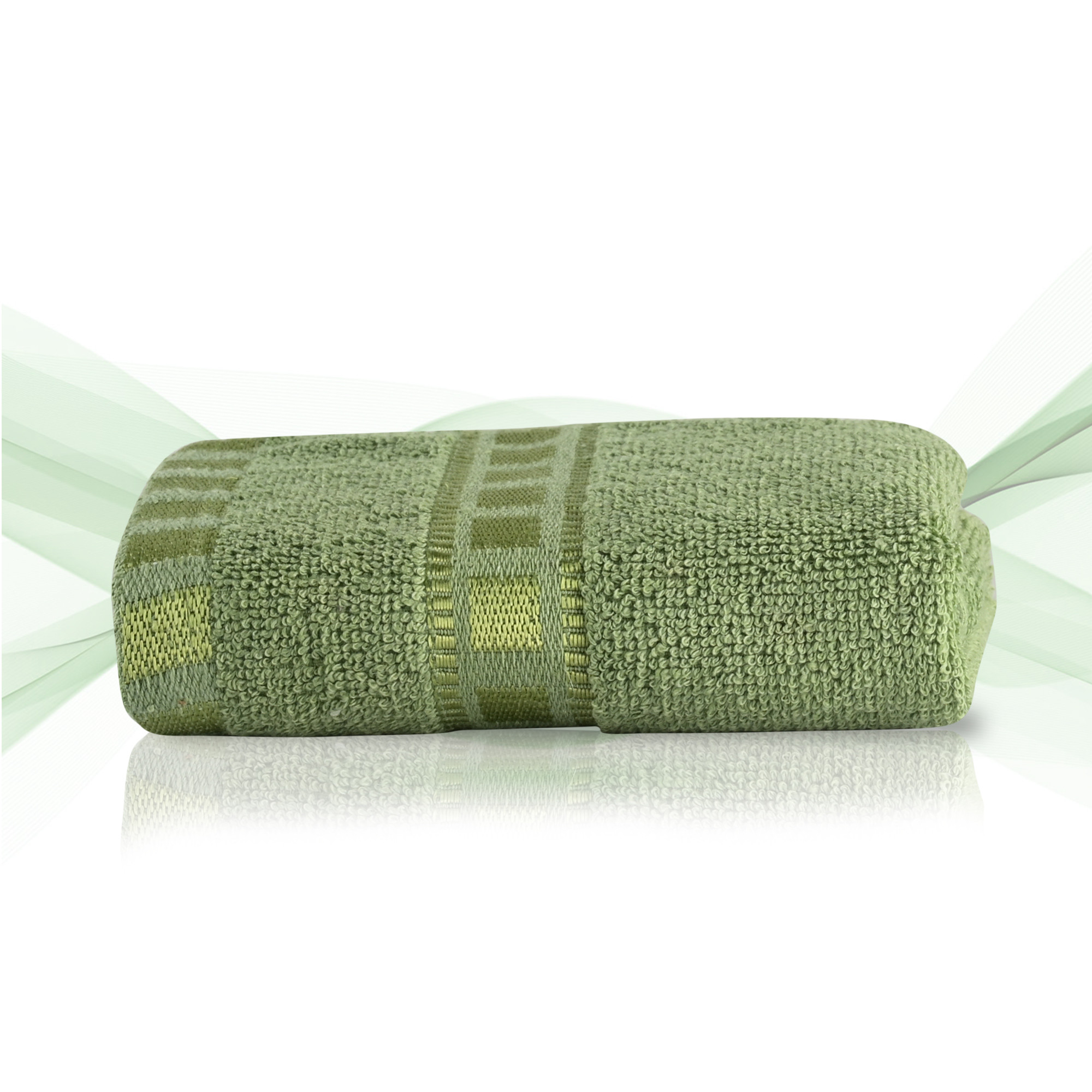 Kuber Industries  Cotton HandFace Towels For Men  Women  Easily Washable  Workout Gym Napkins For Men  Pocket Towel - Green