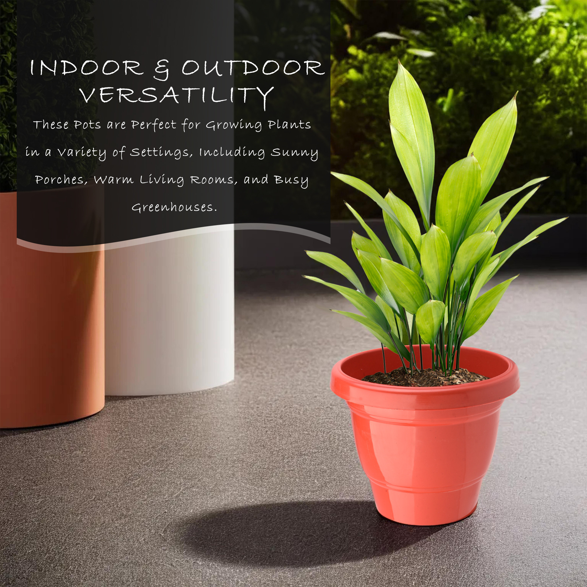 Kuber Industries  Flower Pot  2-Layer Fuldani Flower Pot   Phooldaan for Home Dcor  Pots for Terrace Garden  Pots Stand for Plants  Synergy Indoor Plant Stand  Red