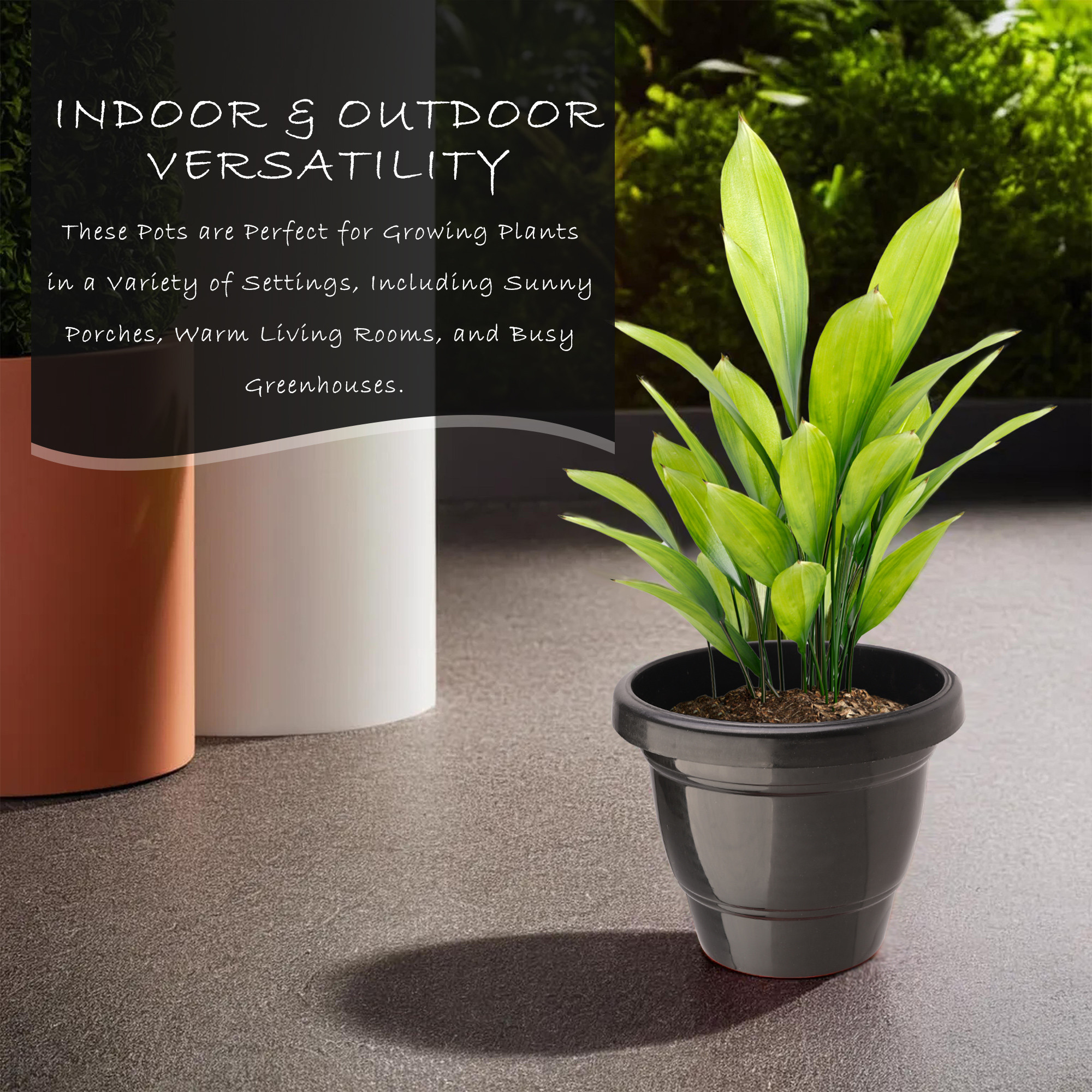 Kuber Industries  Flower Pot  2-Layer Fuldani Flower Pot   Pots for Terrace Garden  Pots Stand for Plants  Phooldaan for Home Dcor  Synergy Indoor Plant Stand  Black