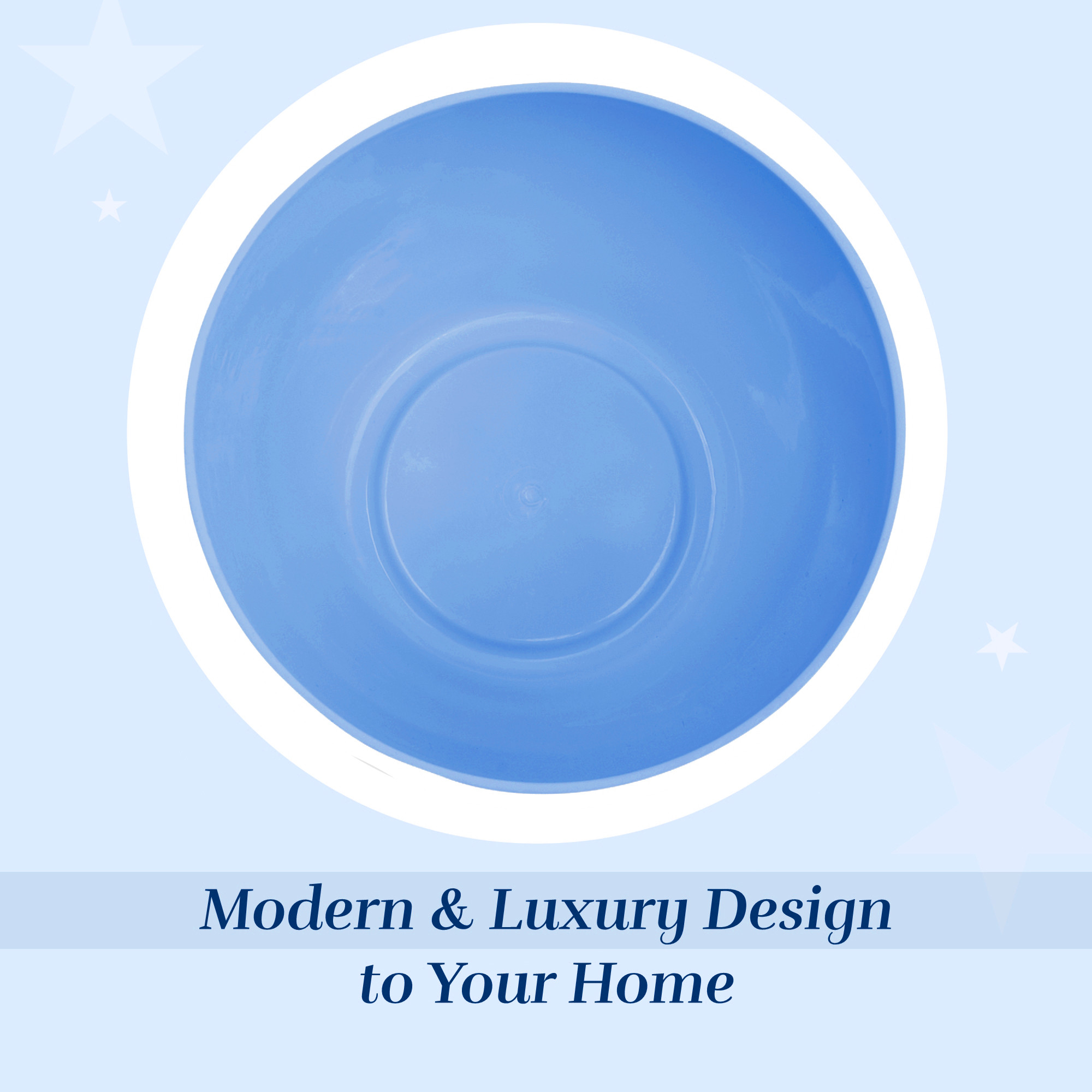 Kuber Industries  Flower Pot  Phooldaan for Terrace Garden  Fuldani for Home Dcor 5 Inch Plain Cool Indoor Plant Stand  Blue