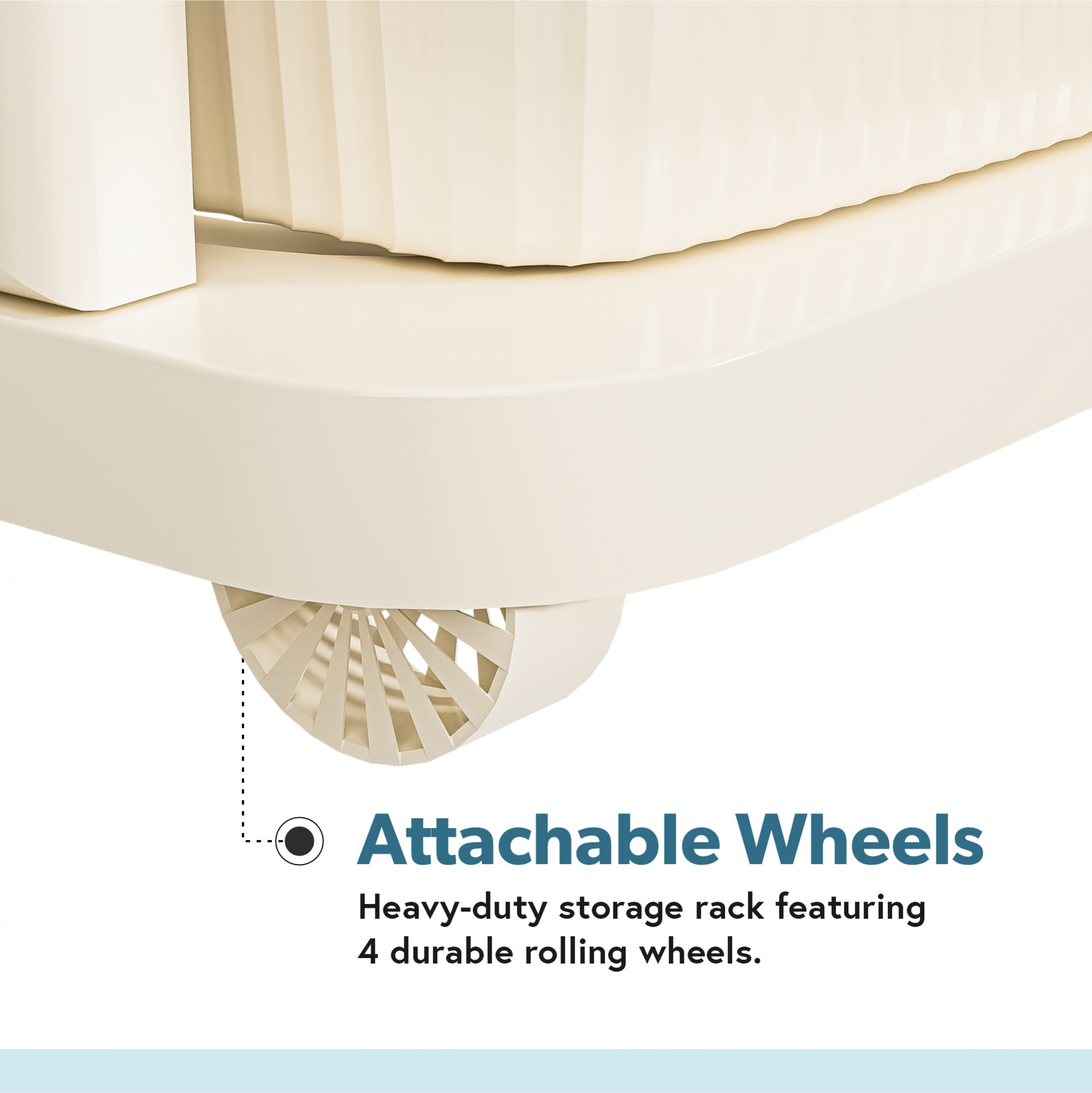 Kuber Industries  Heavy Duty Plastic Storage Drawer with Wheels  Modular Cabinet for Bedroom Office Home  Chest of Drawers Organiser for Cosmetics Kitchen items Toys Storage  Ivory