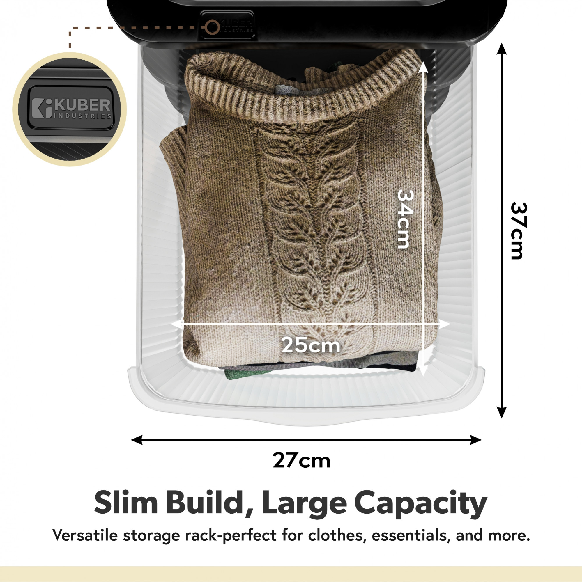 Kuber Industries  Heavy Duty Plastic Storage Drawer with Wheels  Modular Cabinet for Bedroom Office Home  Chest of Drawers Organiser for Cosmetics Kitchen items Toys  Transparent Black