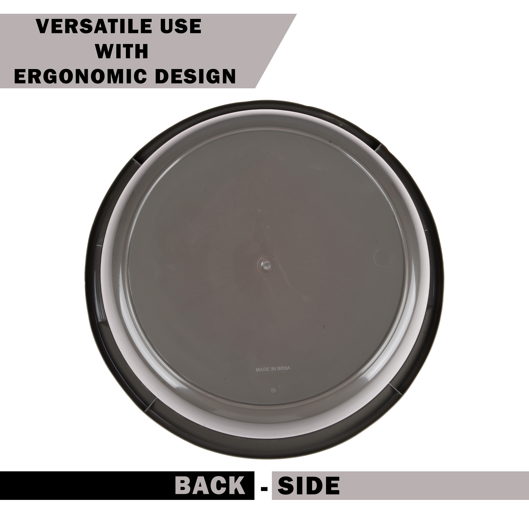 Kuber Industries  Kitchen Basket  Stationery Organizer Tub  Multipurpose Storage Organizer  Office Supplies Organizer for Pen-Pencil-Staplers-Clips  Desktop Organizer  12 LTR  Gray