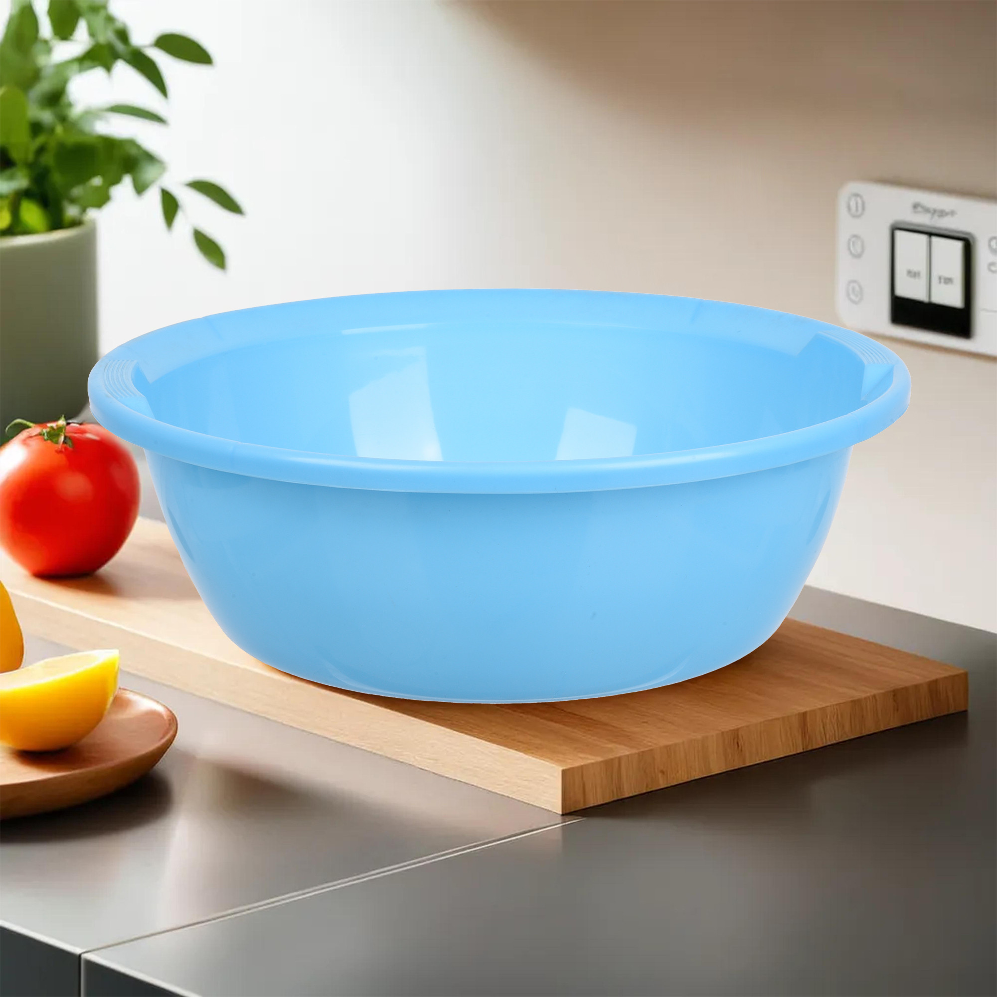 Kuber Industries  Kitchen Basket  Stationery Organizer Tub  Multipurpose Storage Organizer  Office Supplies Organizer for Pen-Pencil-Staplers-Clips  Desktop Organizer  12 LTR  Sky Blue