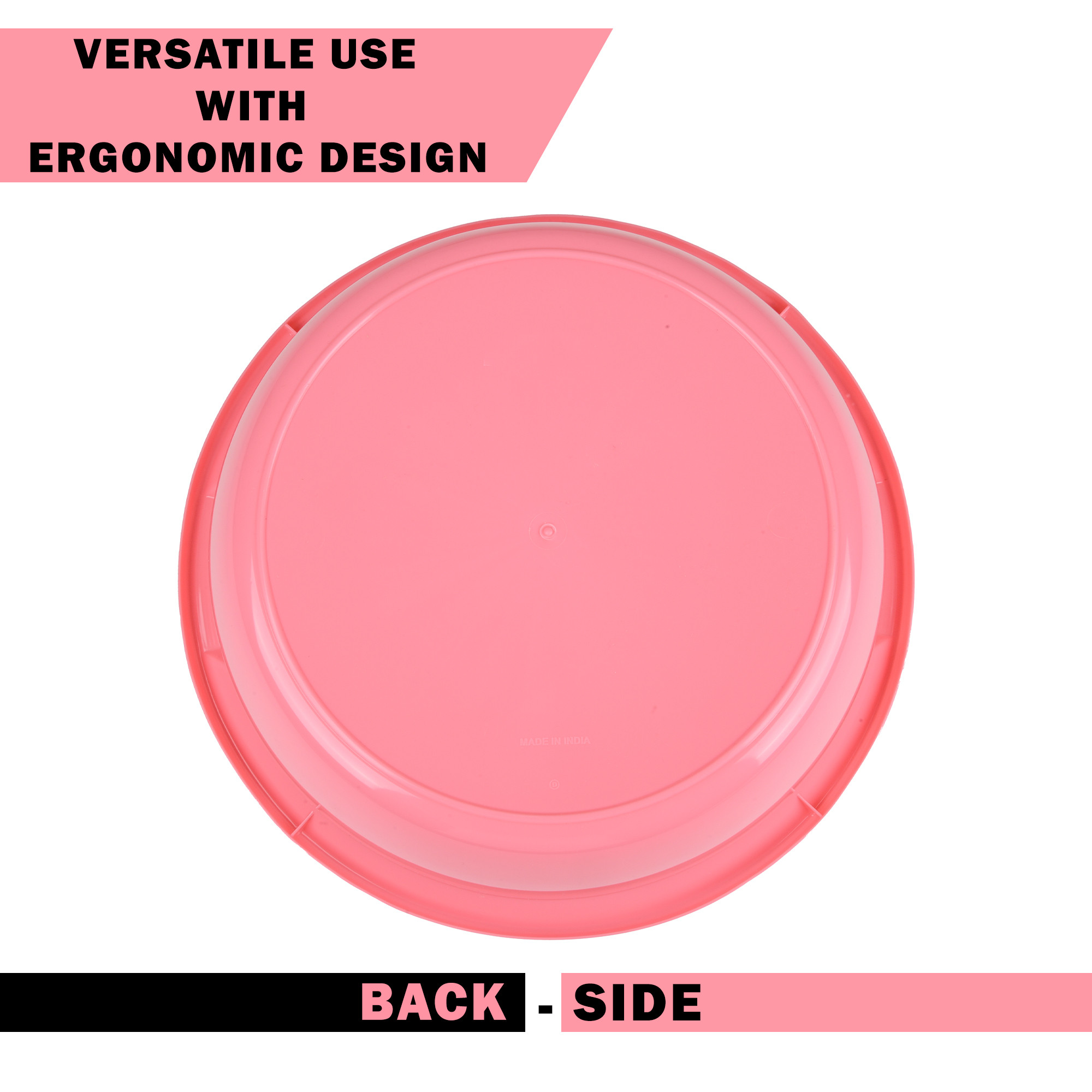 Kuber Industries  Kitchen Basket  Stationery Organizer Tub  Multipurpose Storage Organizer  Office Supplies Organizer for Pen-Pencil-Staplers-Clips  Desktop Organizer  12 LTR  Pink