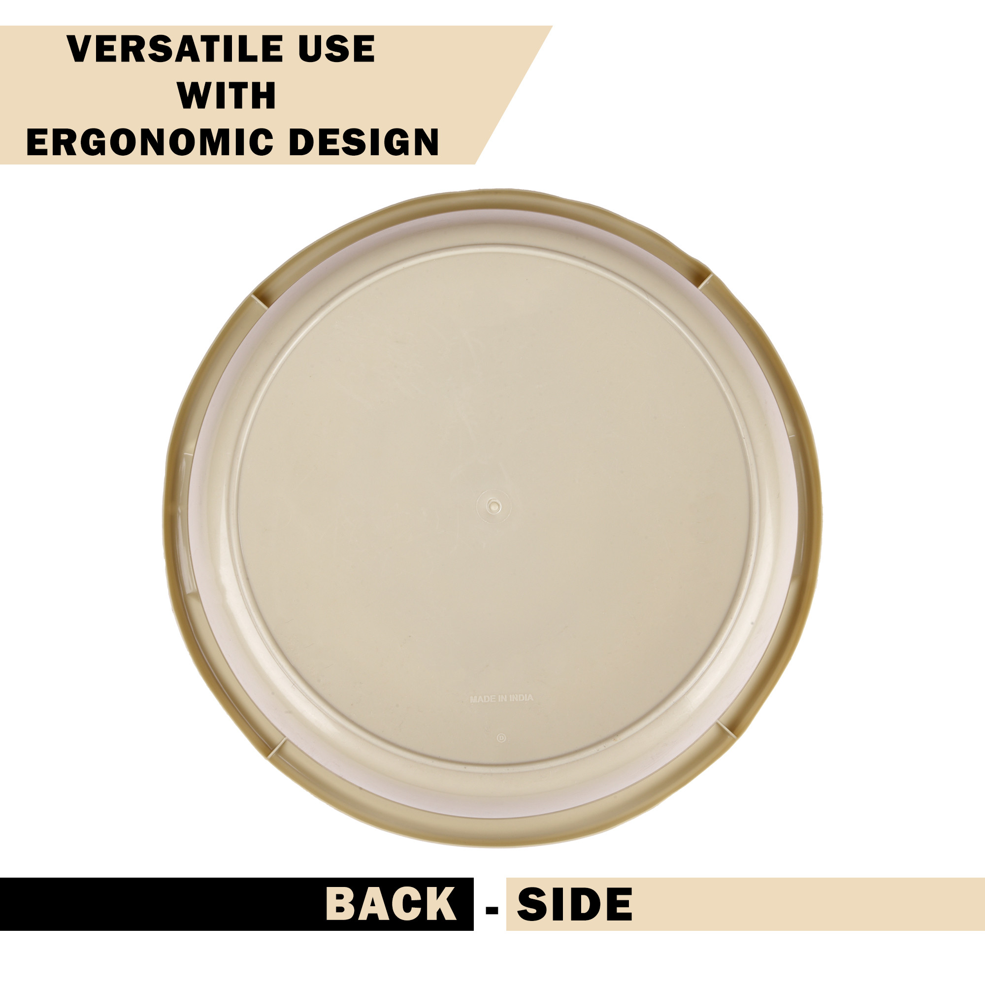 Kuber Industries  Kitchen Basket  Stationery Organizer Tub  Multipurpose Storage Organizer  Office Supplies Organizer for Pen-Pencil-Staplers-Clips  Desktop Organizer  12 LTR  Cream