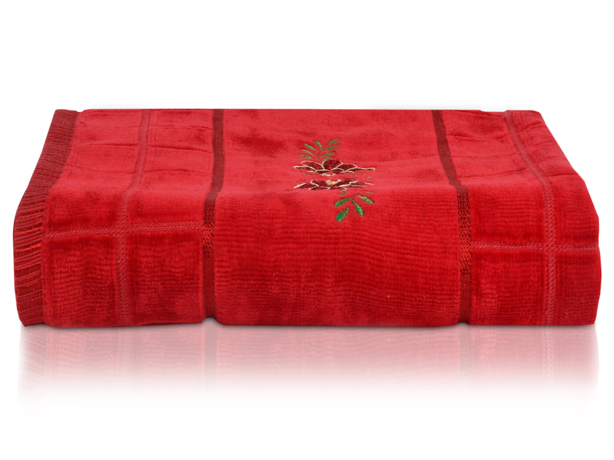 Kuber Industries  Luxurious, Soft Cotton Bath Towel With Check Border, 30