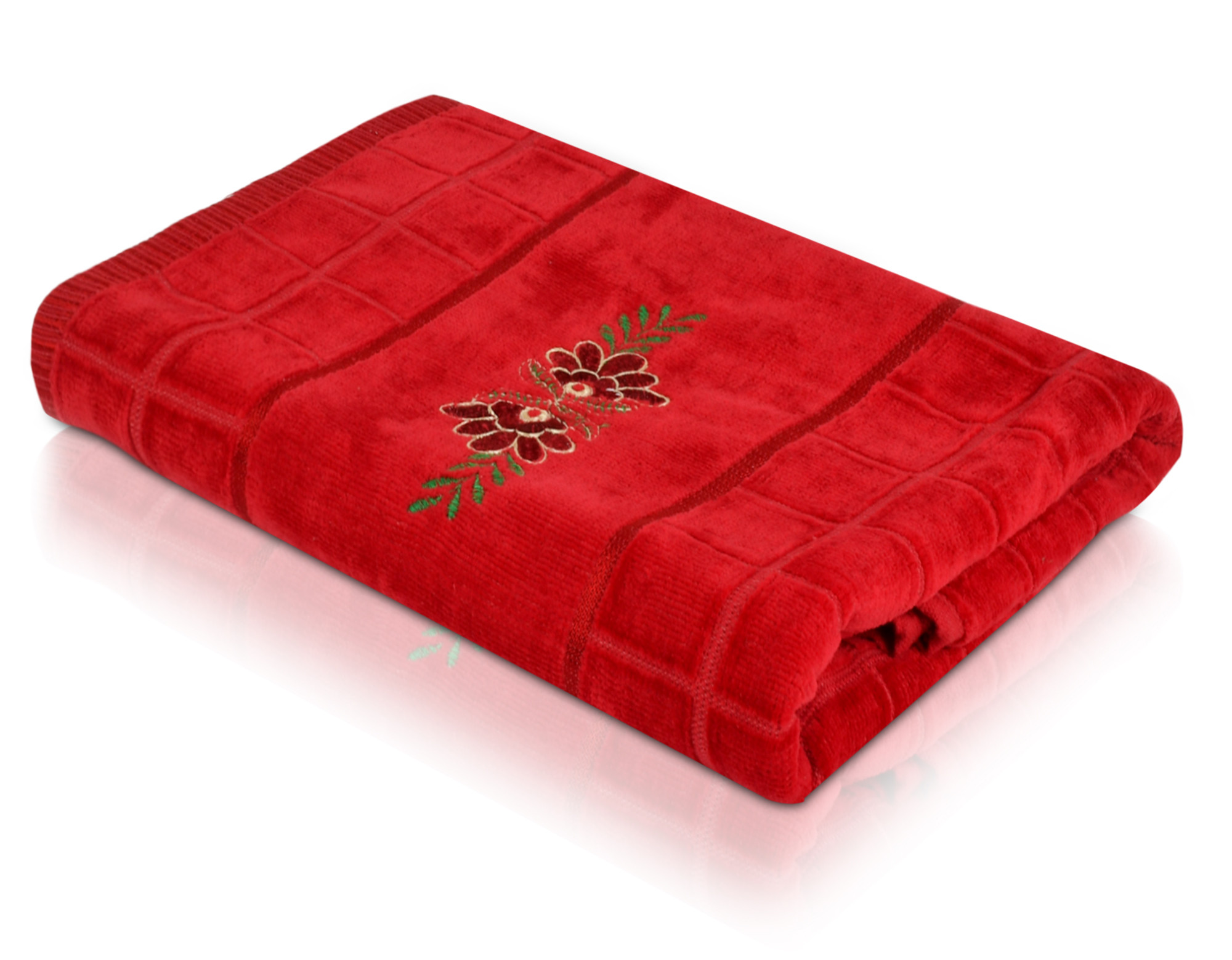 Kuber Industries  Luxurious, Soft Cotton Bath Towel With Check Border, 30