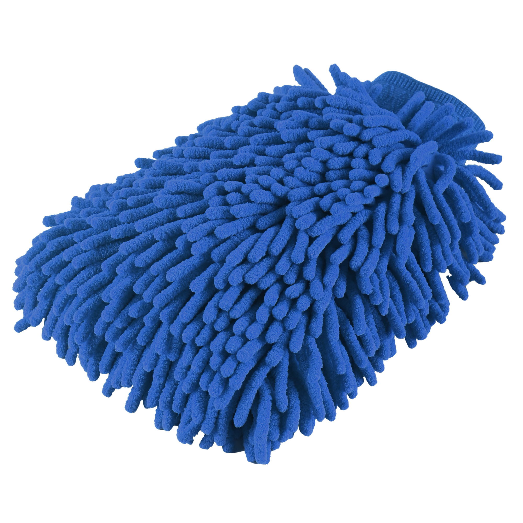 Kuber Industries  Microfiber Double Sided 50GSM Car Washing Gloves  Super Absorbent Chenille Mitt Gloves - Perfect Wash Cleaning for Bike Auto Cars Interior and Exterior  Blue
