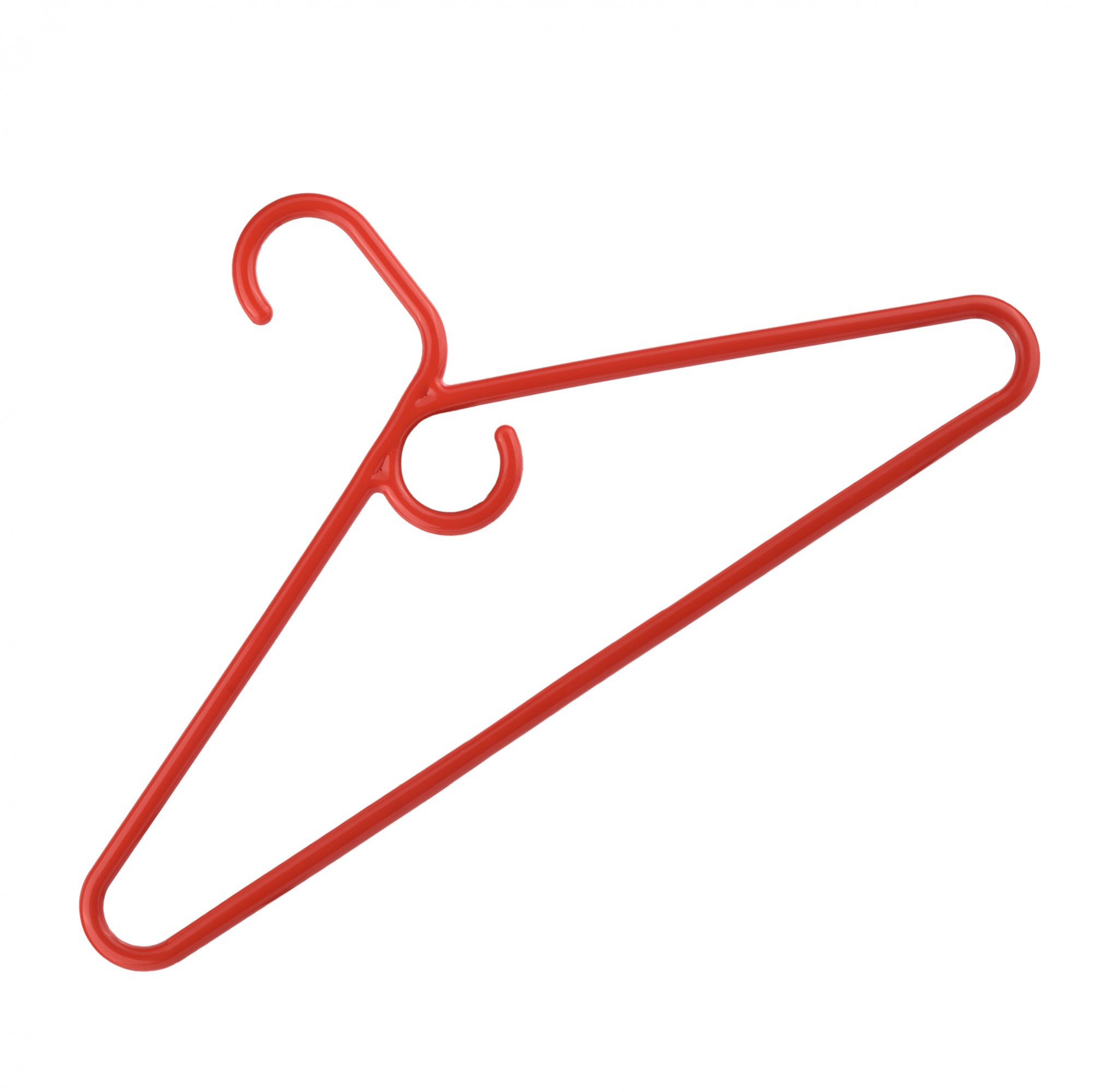 Kuber Industries  Pack of 6  Hangers  Multi-Purpose Hangers for Trouser Skirts Coat Dresses  Ties  Plastic Clothes Almirah Hangers for Wardrobe Cabinets Closet  American Style  Red